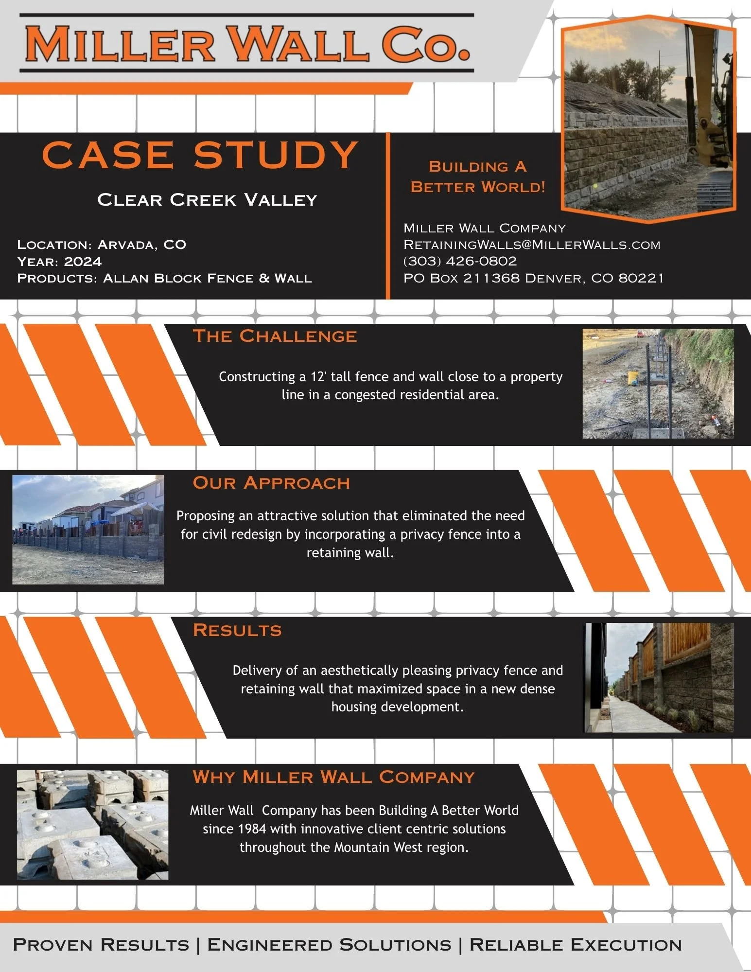 Clear Creek Valley | Freestanding Wall (Allan Block Fence and Wall)