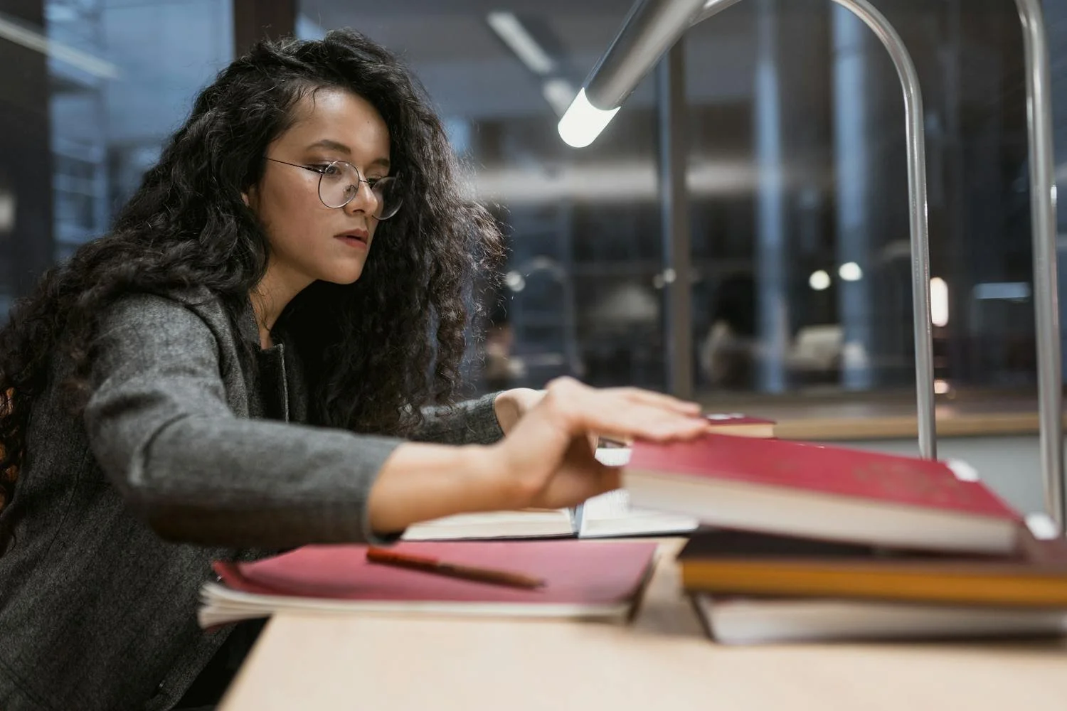 Student planning career path or setting goals