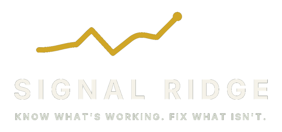 Signal Ridge KPI dashboards and reporting systems