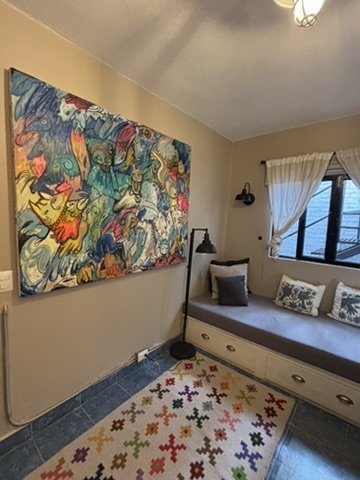 Painting in the study by Rafael Ontiveros