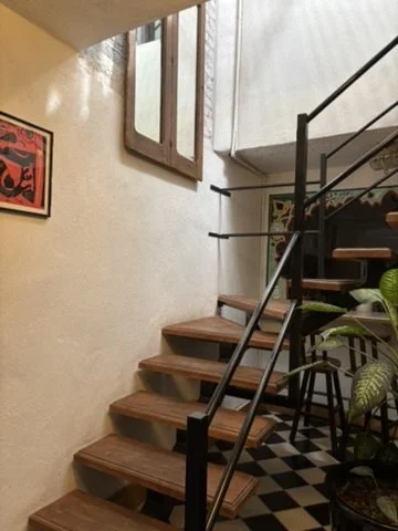 Stairs to the second floor