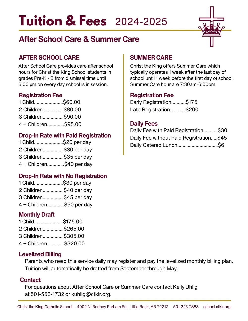 Tuition — Christ the King Catholic School