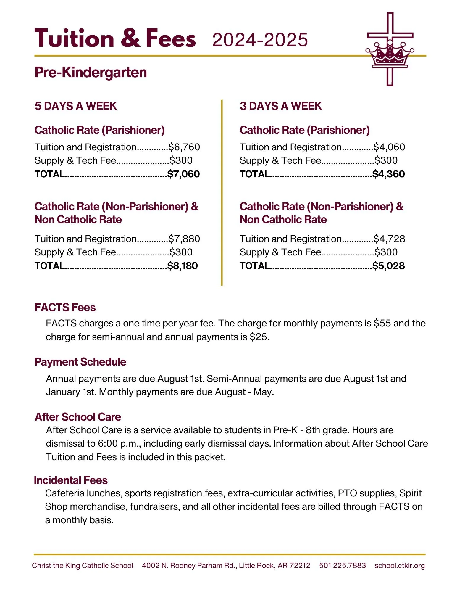 Tuition — Christ the King Catholic School