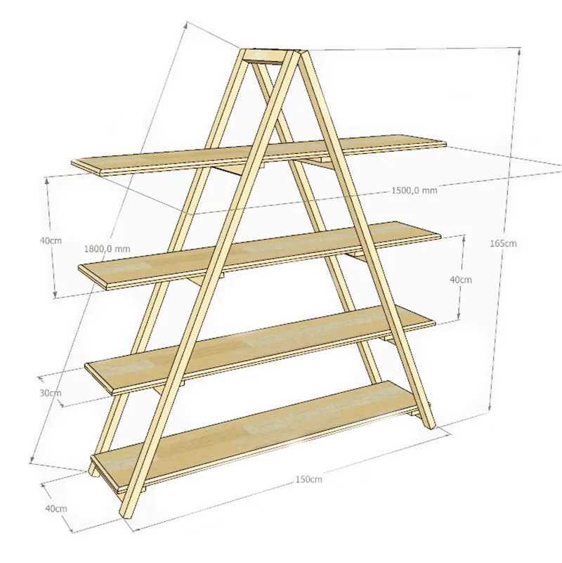 DIY AFrame Shelf Set — Baobar