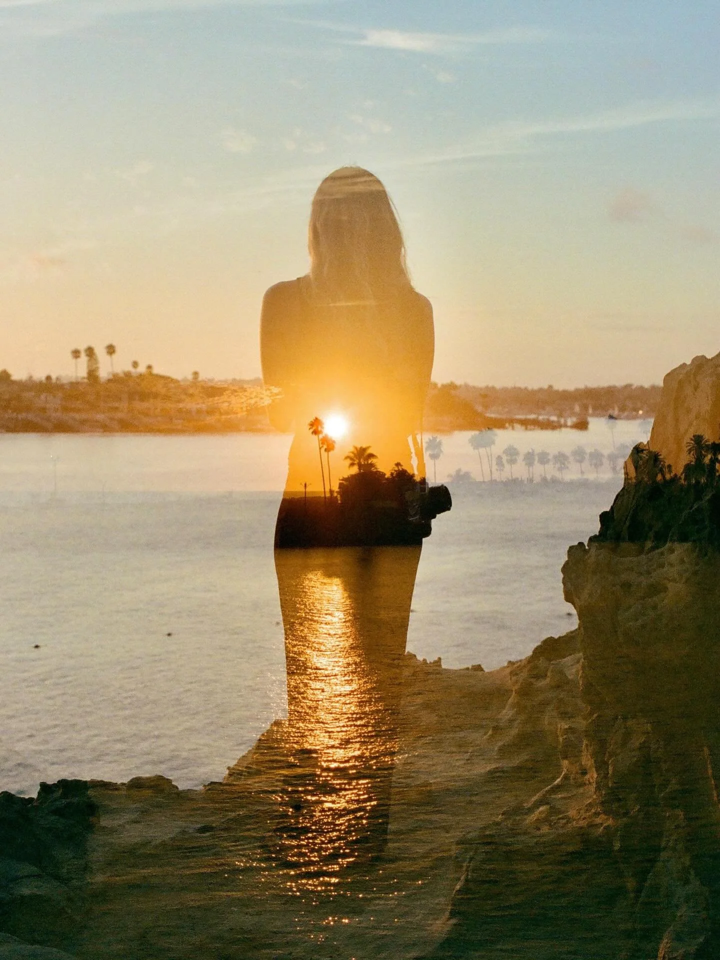 sunset silhouette 🌅