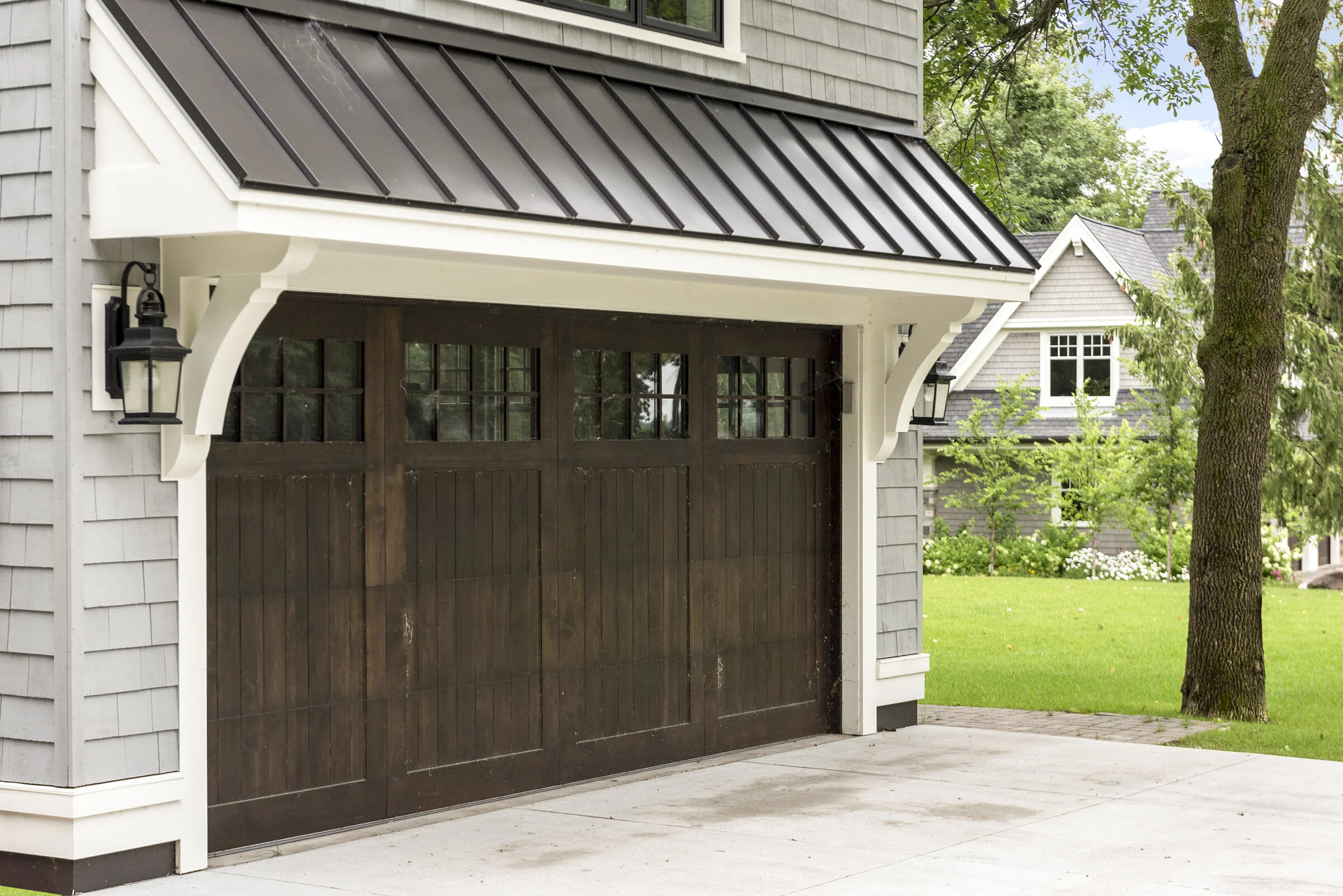 Garage Exterior Transformation Halstead's Bay on Lake