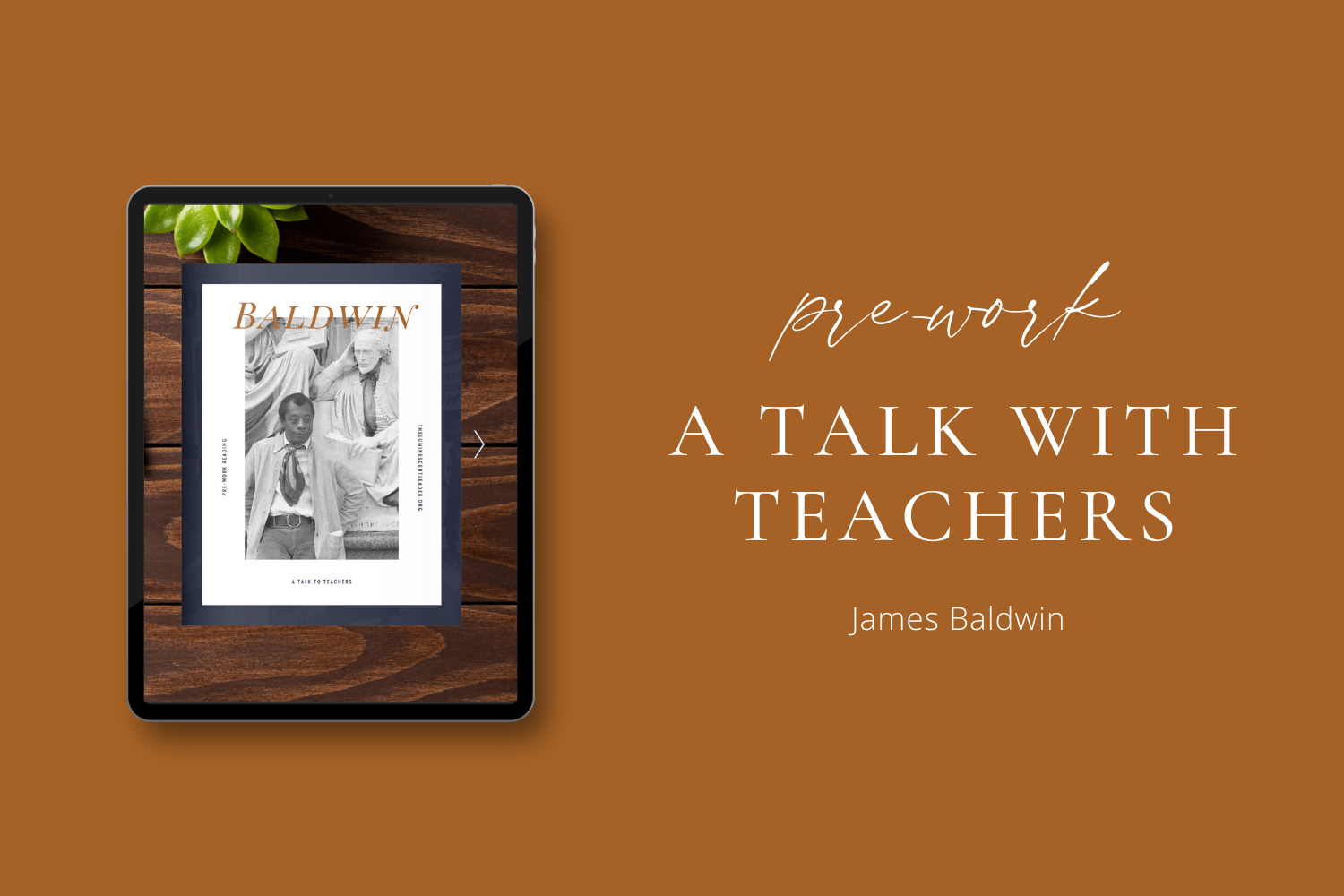 A Talk With Teachers