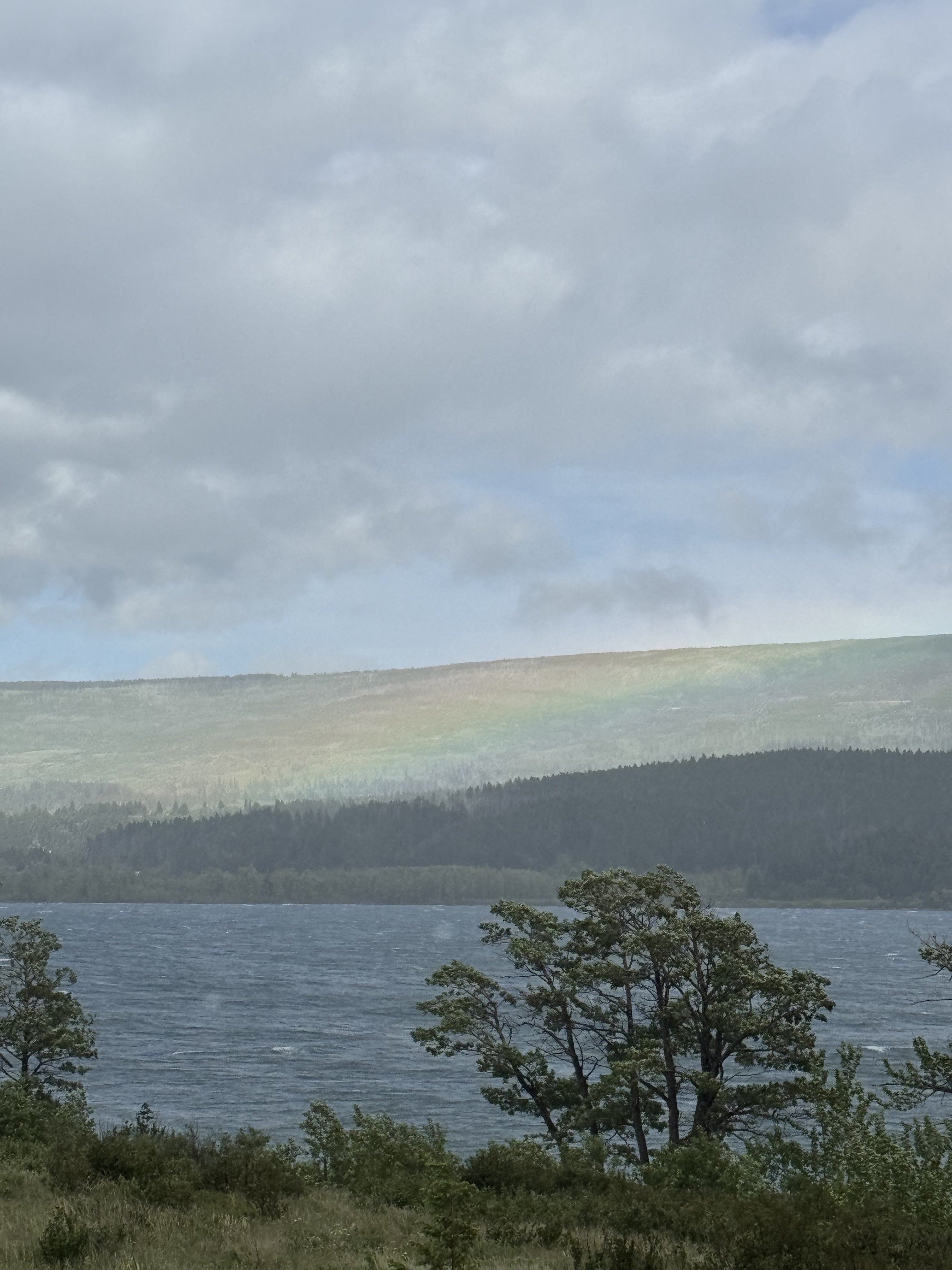 Rainbow over St. Mary Lake - Stormy Day Views - Glacier N.P.