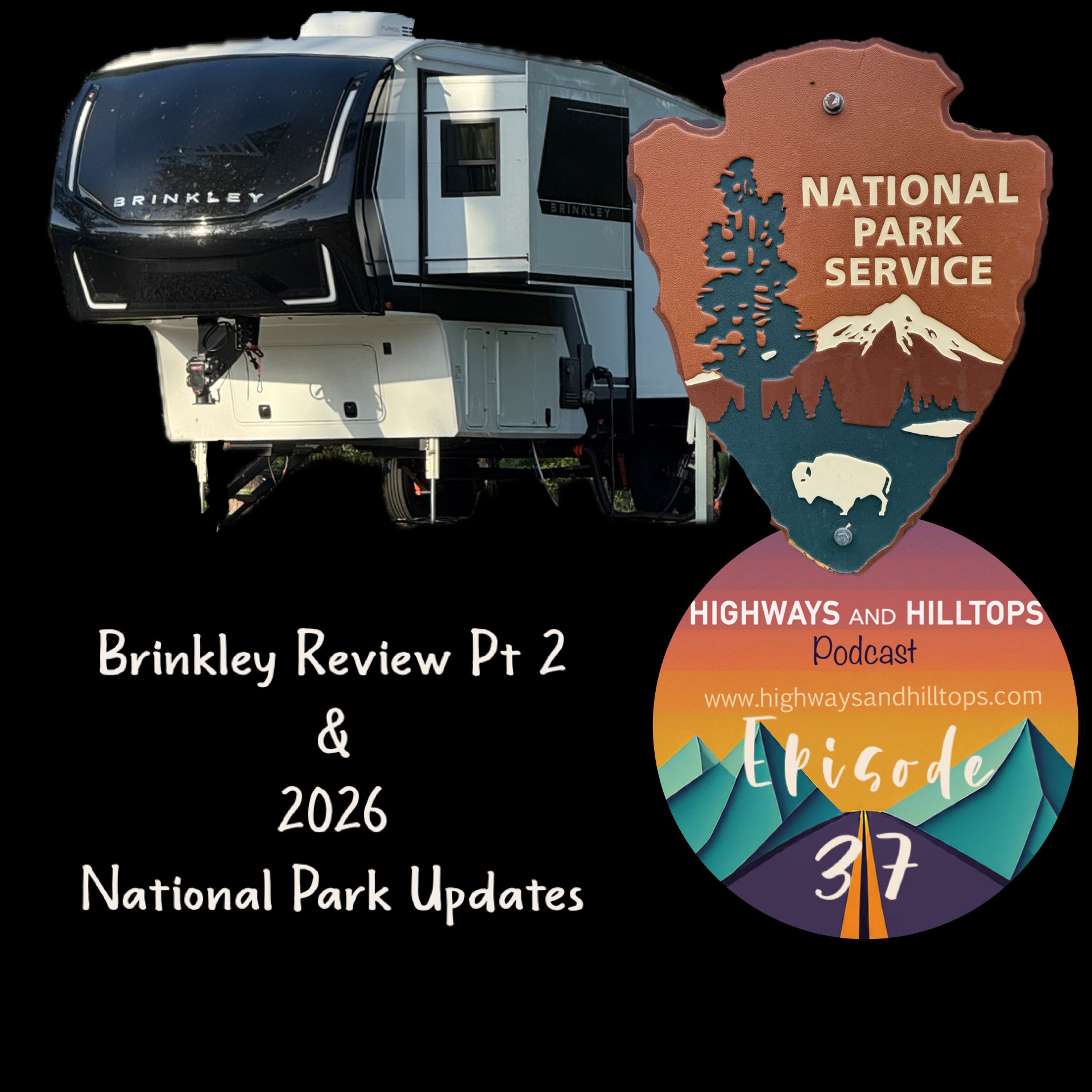 Cover Art - Highways and Hilltops Episode 37 - Brinkley Review Pt 2 & 2026 National Park Updates