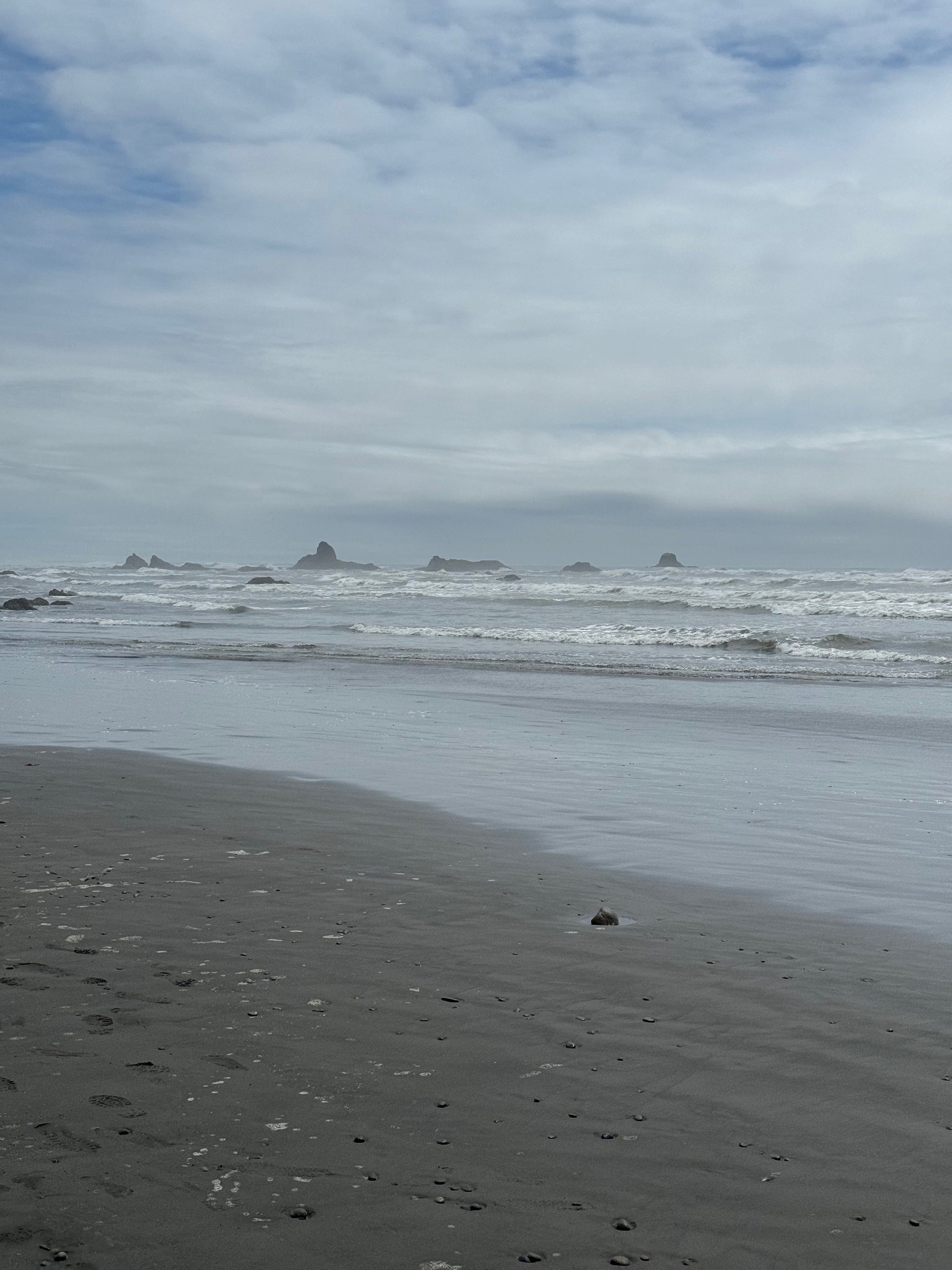 Sea Stacks in the distance - Ruby Beach - Olympic National Park - Washington Coast
