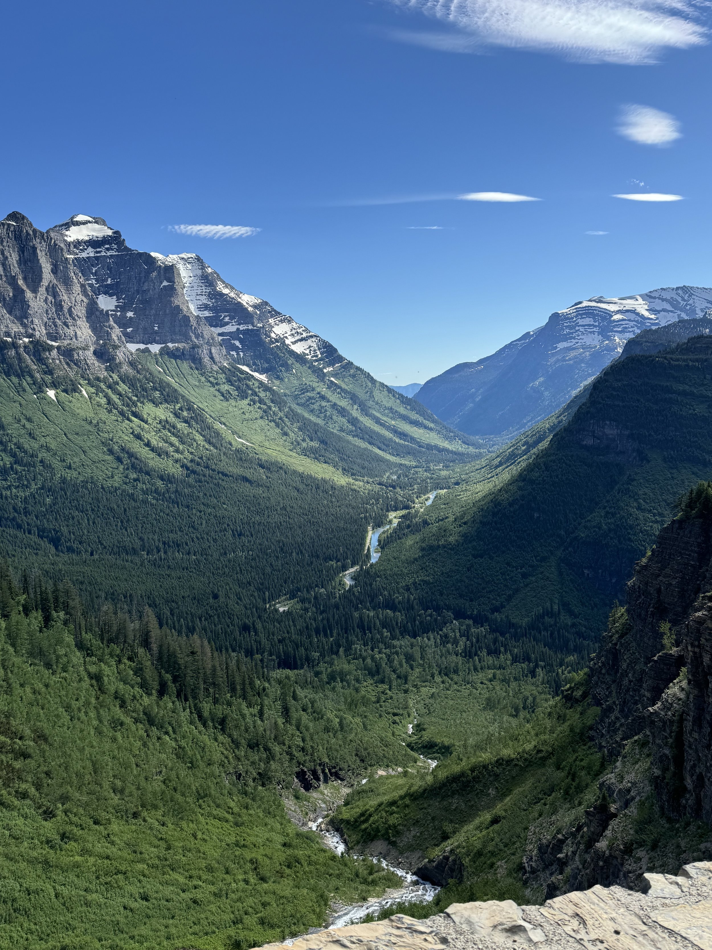 Haystack Creek Eastbound Going To The Sun Road - Glacier National Park