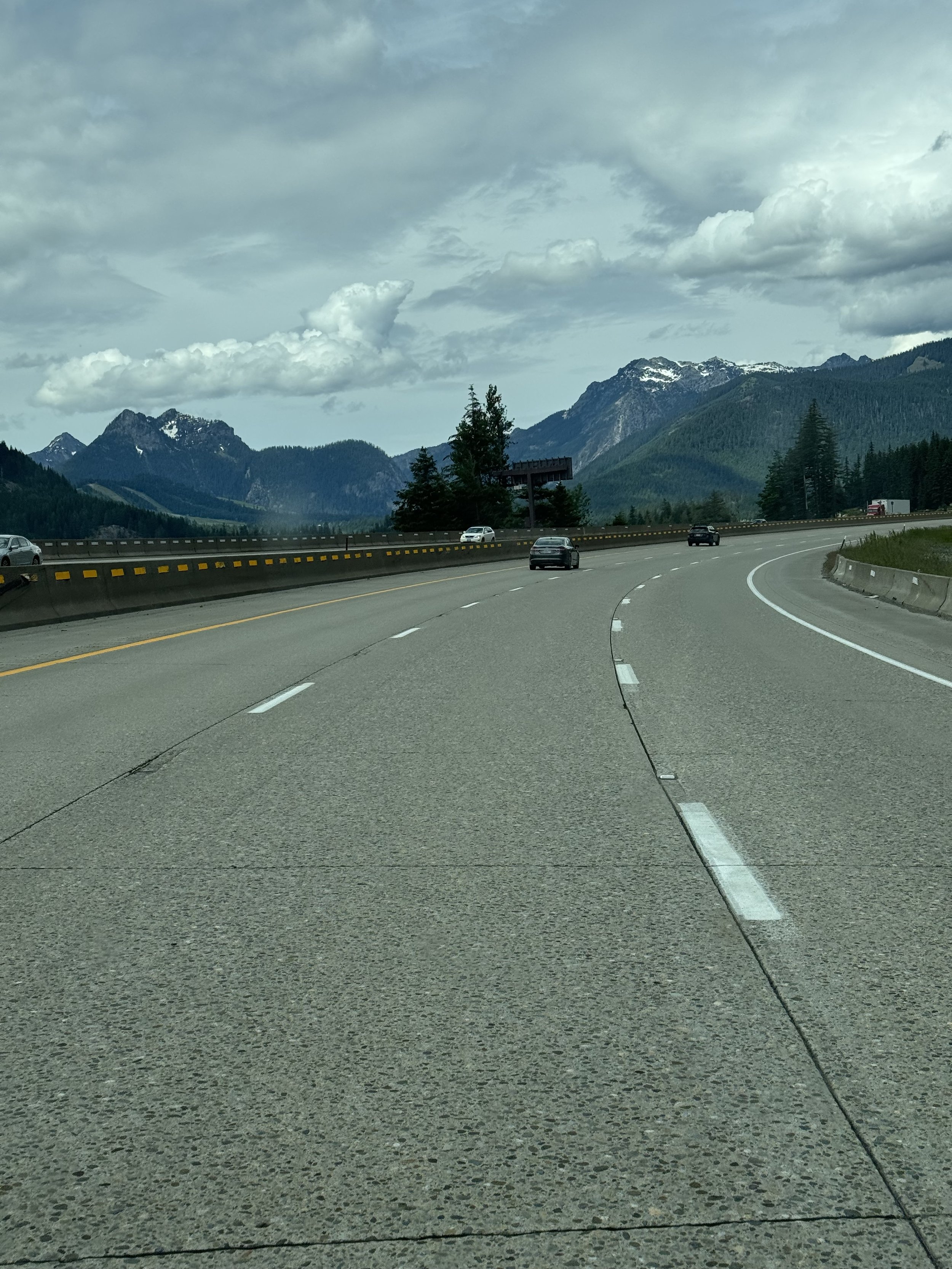 Washington I-90 sliding by Snoqualmie Pass