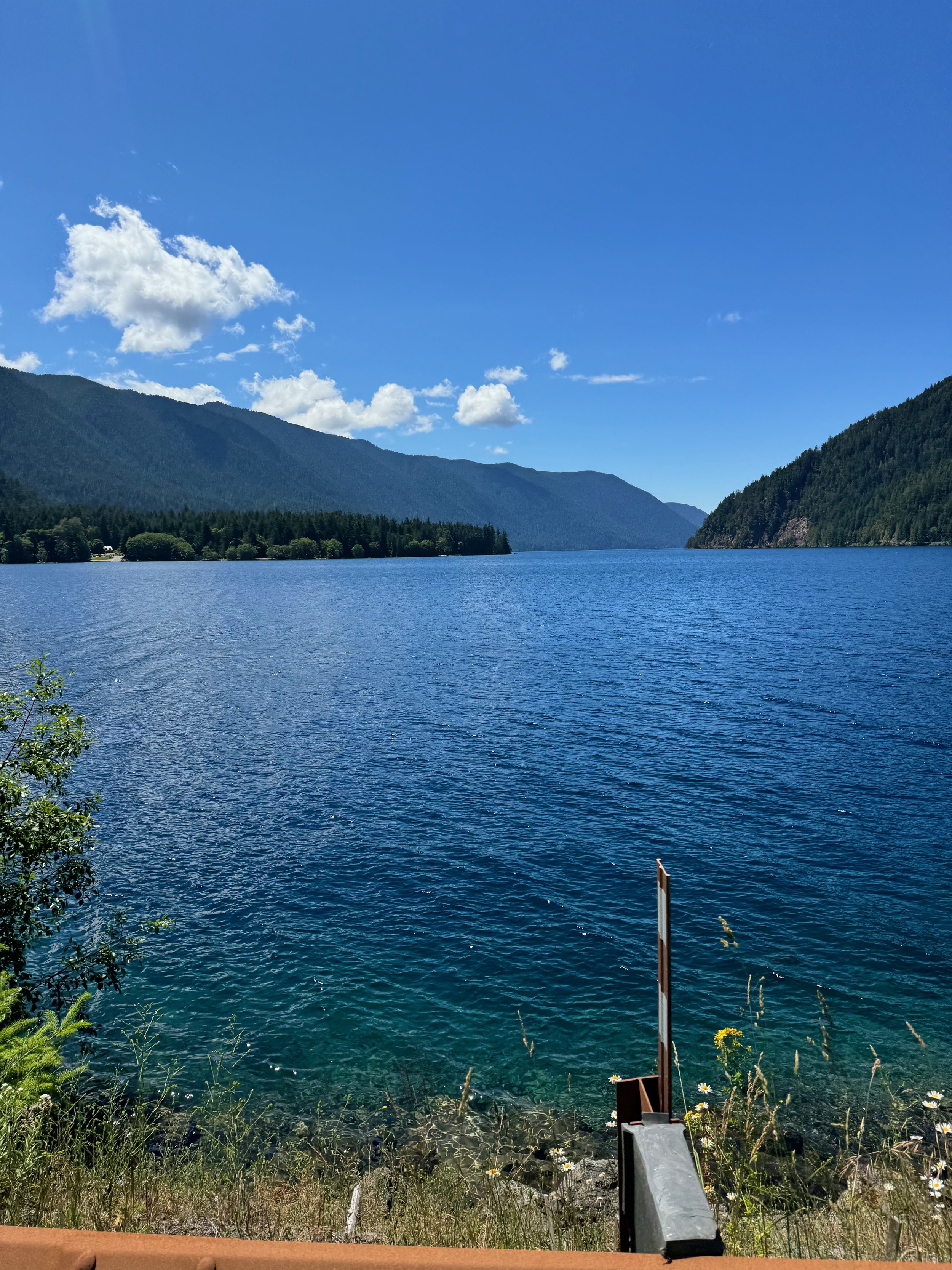 Finally a clear day shot of Lake Crescent as we head to Sol Duc Falls - Pure Beauty - Olympic National Park