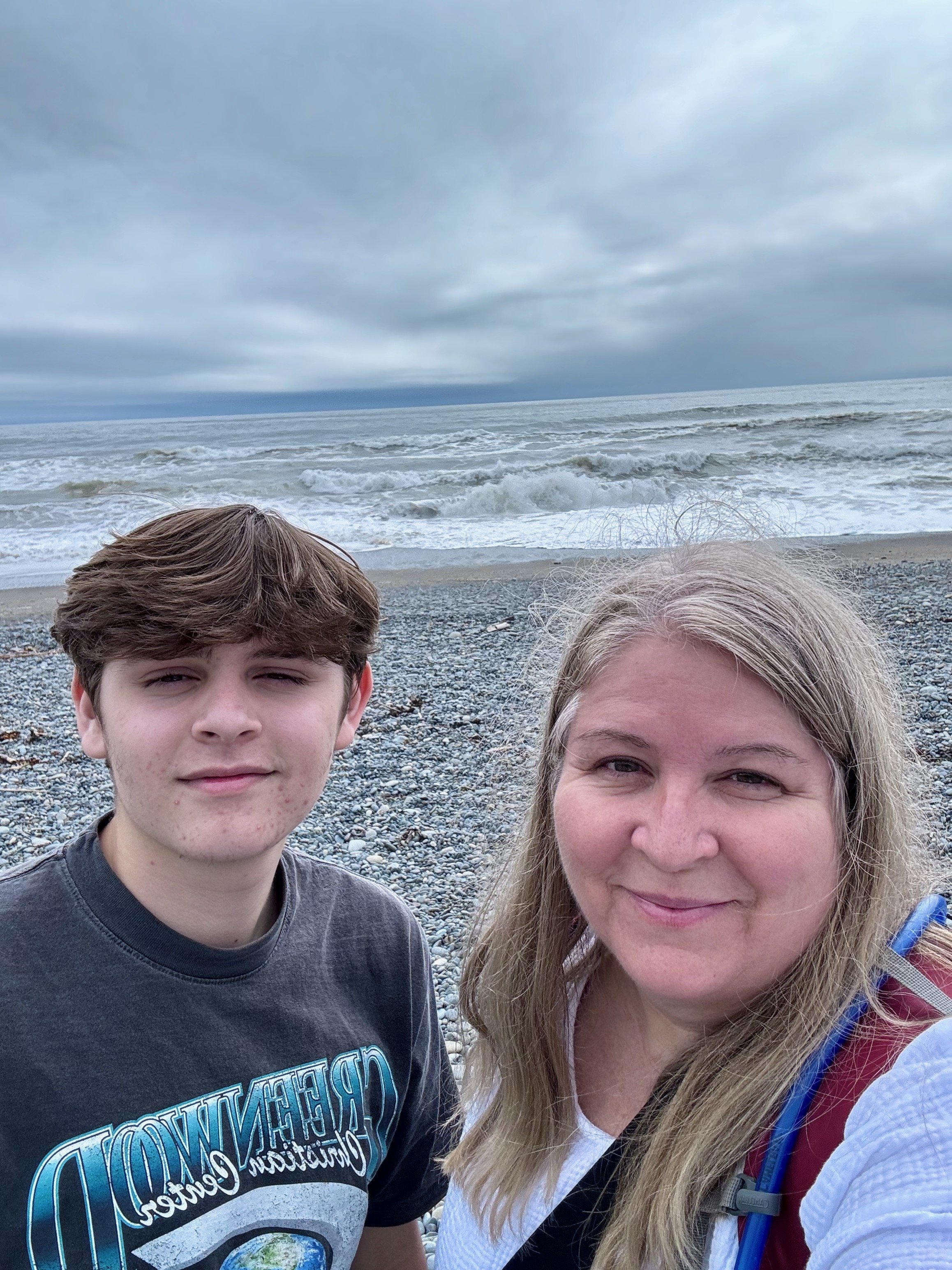 Weston and Jodi at Rialto Beach - Olympic National Park