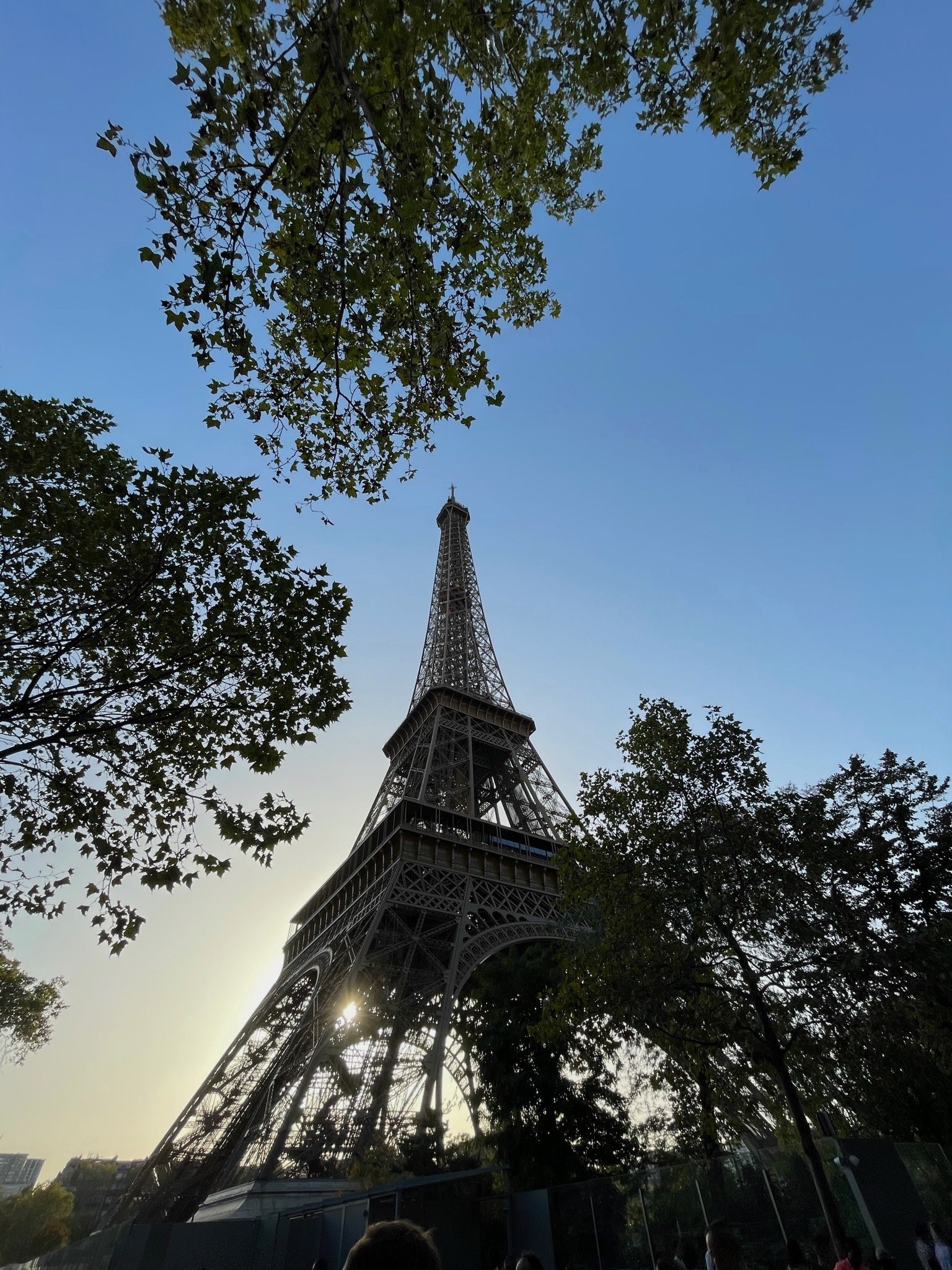 Almost got to see the twinkle lights but not quite - Eiffel Tower at Sunset - Paris