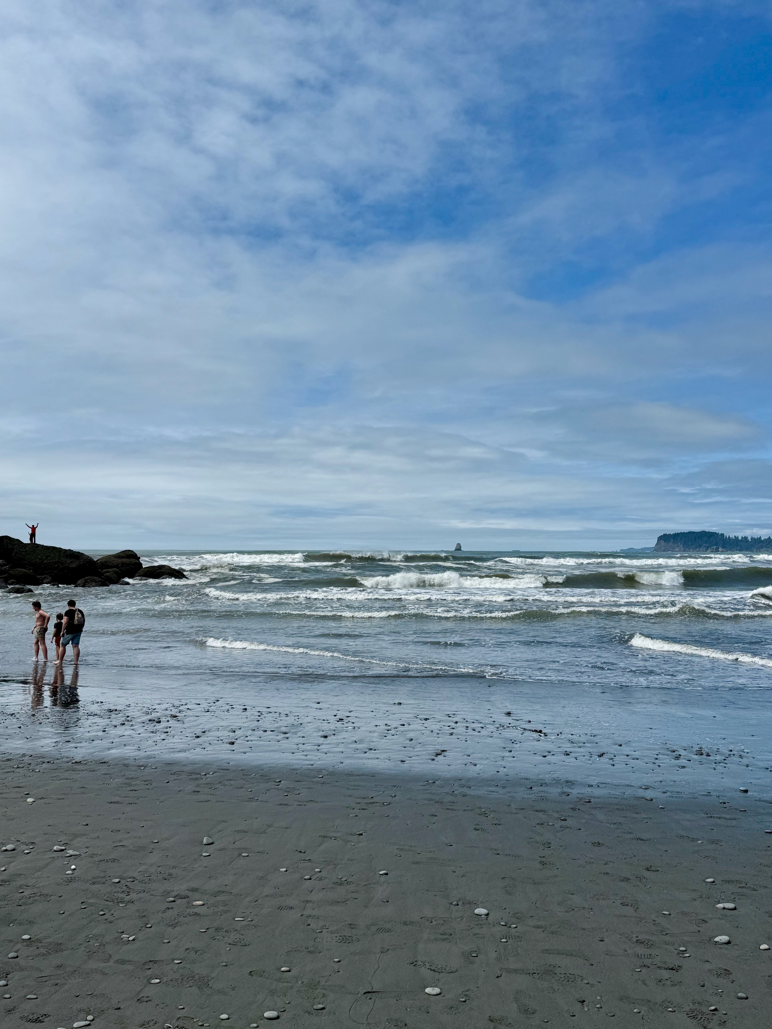 Wave action - Ruby Beach - Olympic National Park - Washington Coast