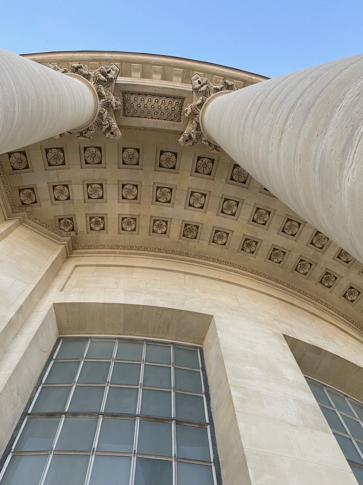 Detail in the ceiling of the Panthéon’s observation deck.