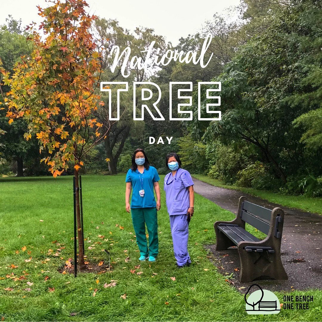 Happy #nationaltreeday! No better day to thank our front-line workers at St John&rsquo;s Rehab - @sunnybrook. Stay tuned for updates on the ceremony which was held today.

Follow the link in our description to learn more and donate to our cause!

#gi