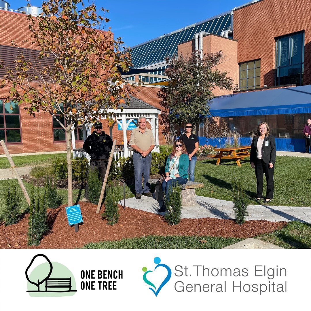 Another installation for the books! 

Here are some images from the recent St. Thomas Elgin General Hospital One Bench One Tree ceremony.

Thank you to everyone that came out to the event and dedicated time to share considerate thoughts and appreciat