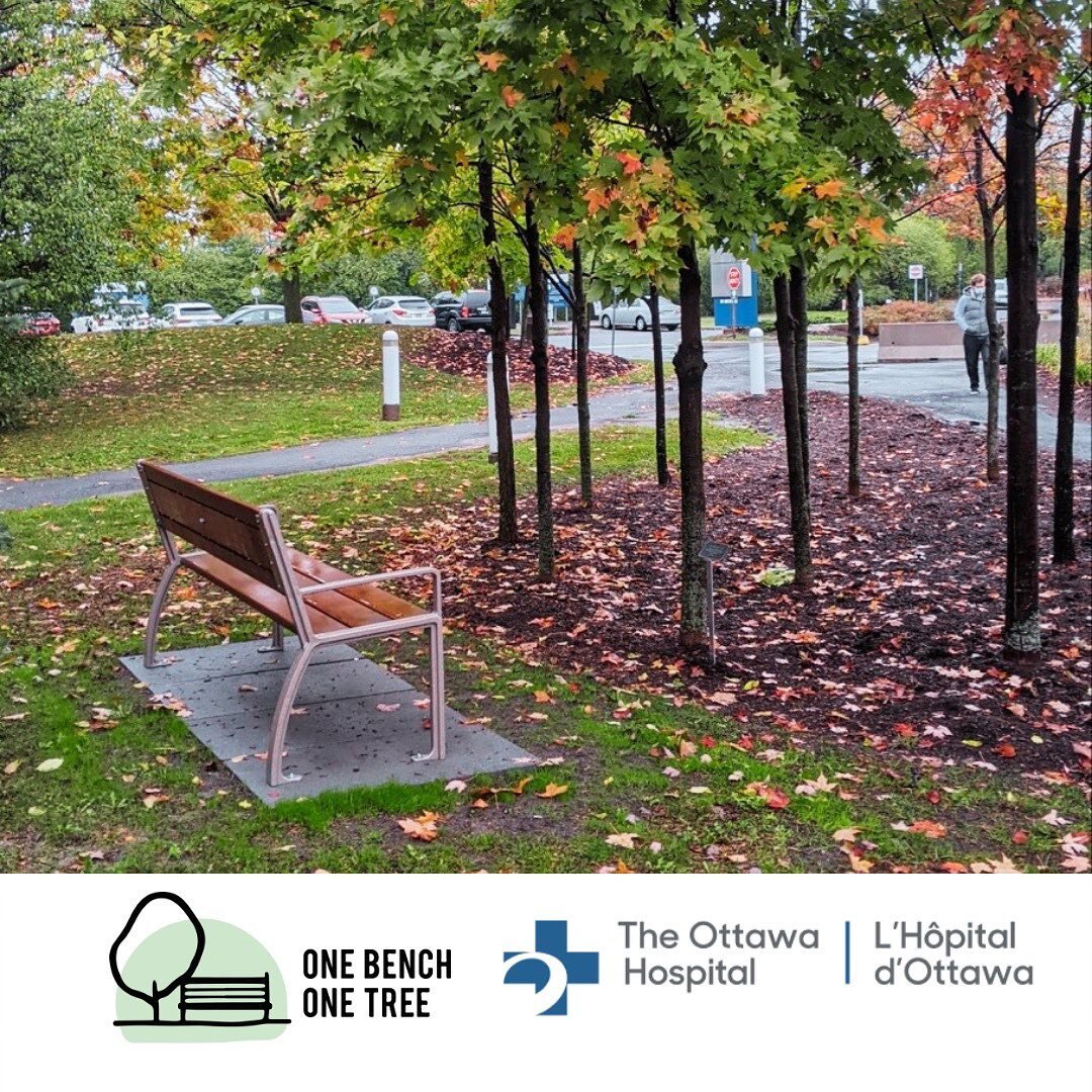 INSTALLATION COMPLETE!&nbsp;

The One Bench One Tree team is excited to announce another installation at the Ottawa Hospital General Campus.&nbsp; 
A special thank you goes out to the following,&nbsp; 
@wildridgelandscapesinc @vw_architects for their