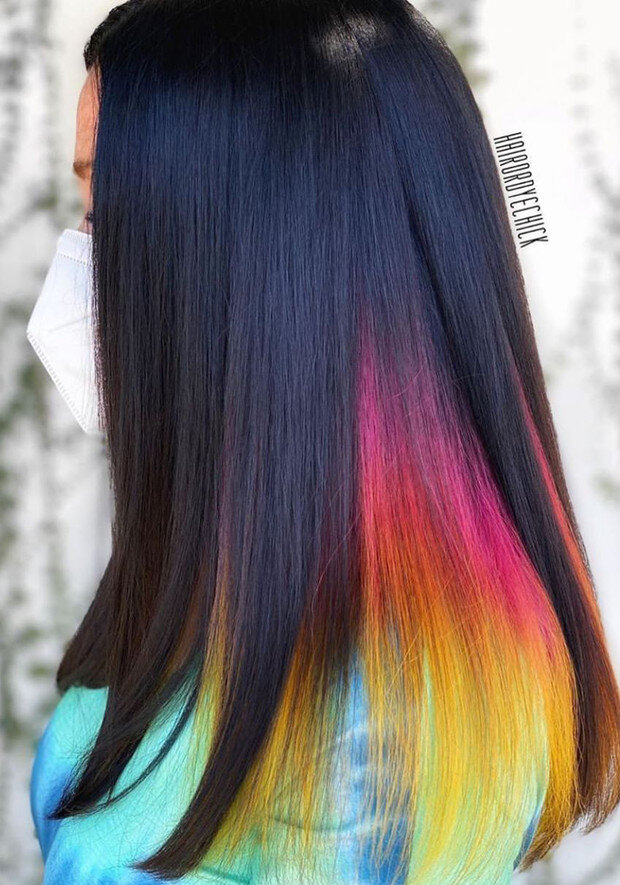 UNDERLIGHTS: THE UNDER-HAIR COLOR TREND | Hair Tools — Pretti Citi