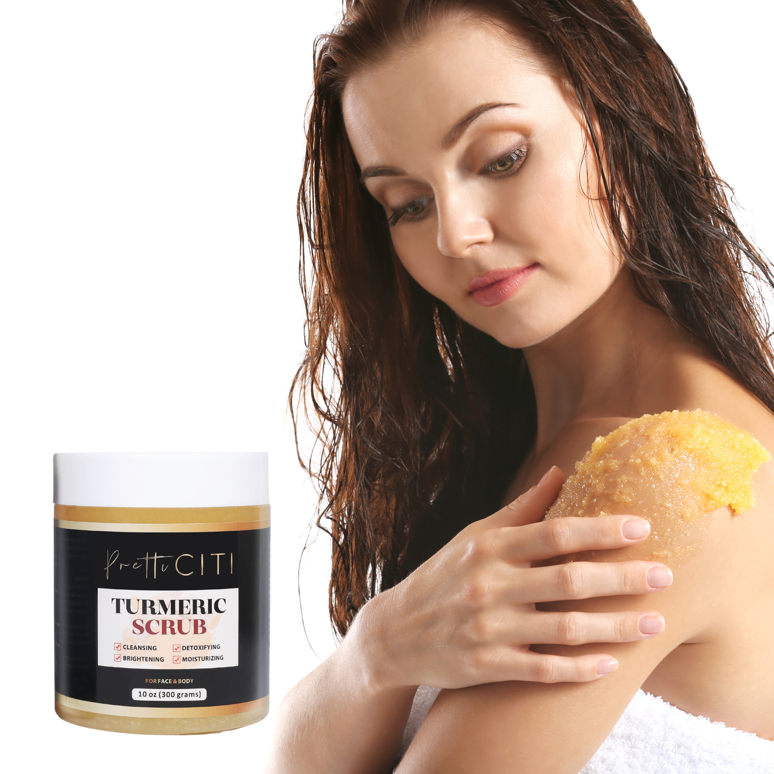 Turmeric dark spot removal scrub