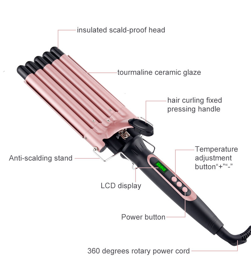 5 Barrel Curling Iron | Hair Tools — Pretti Citi