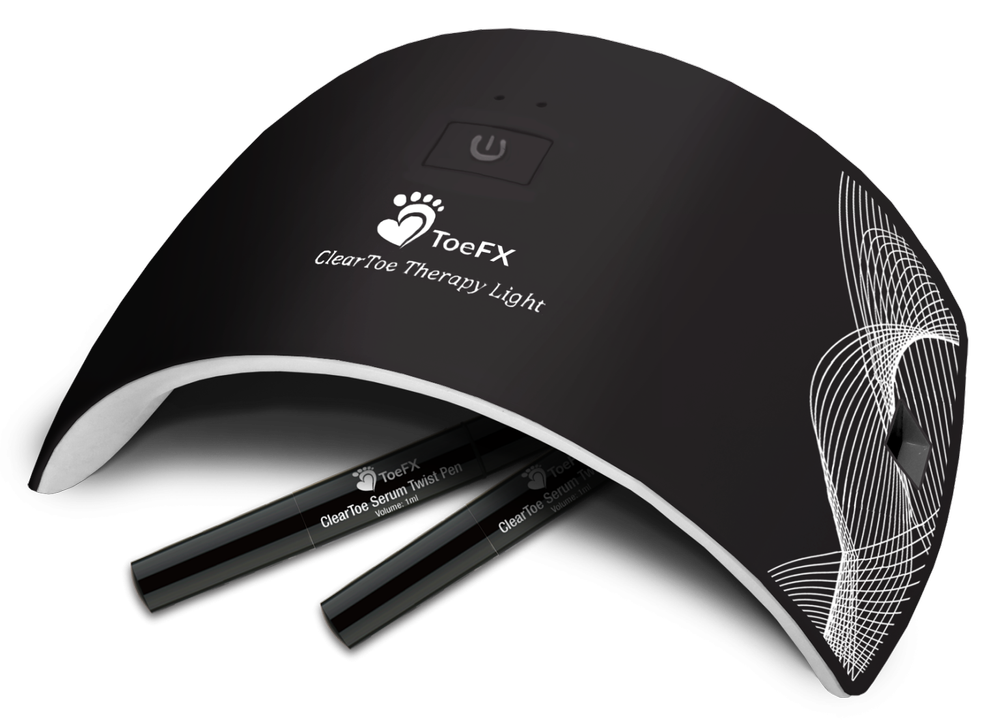 The ToeFX ClearToe light therapy unit