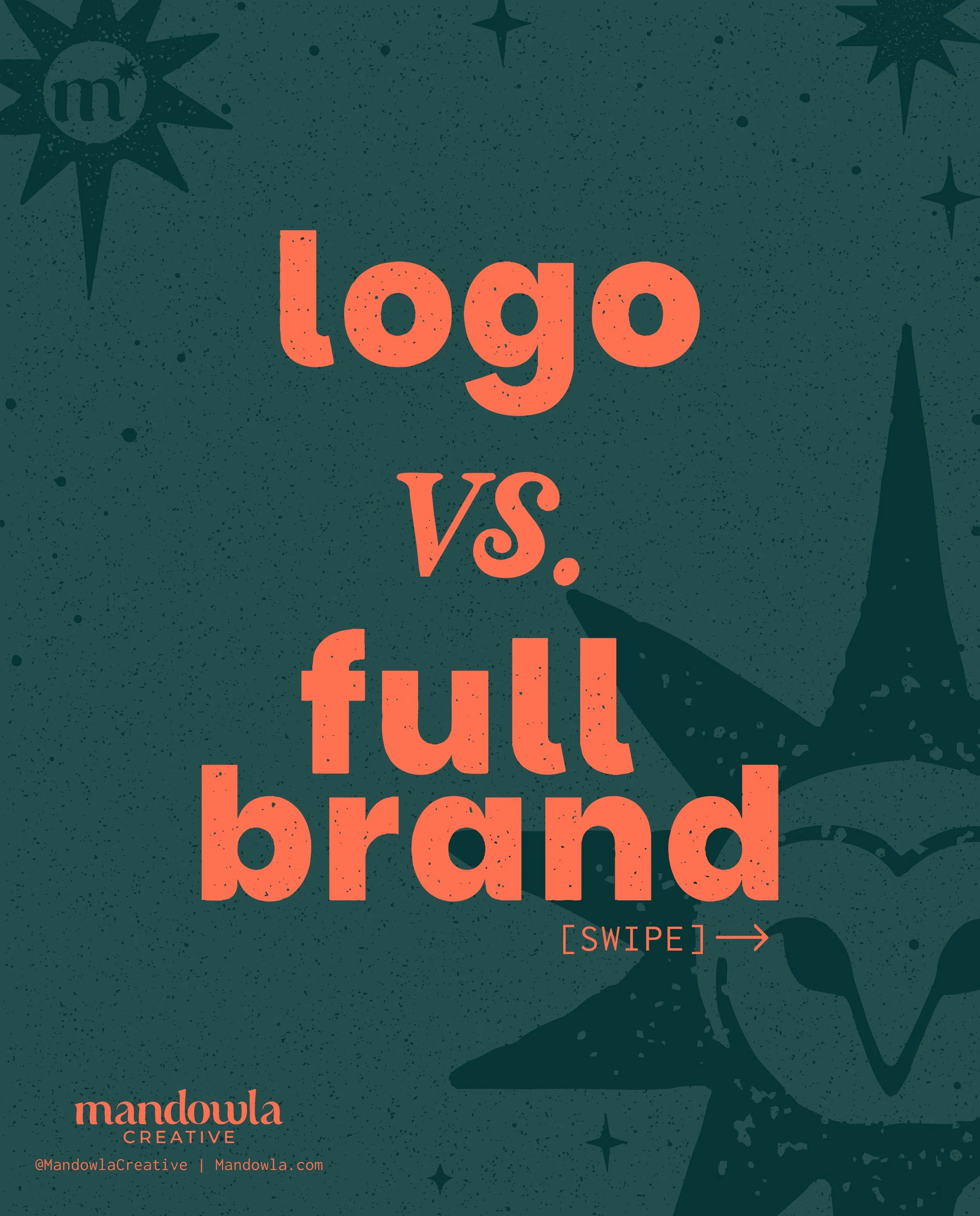 Logo vs. Brand

Your brand is more than just your logo.

A logo is one piece of your visual identity&mdash;but your brand needs to function everywhere: on social media, your website, print materials, packaging, signage, and all the little places in b