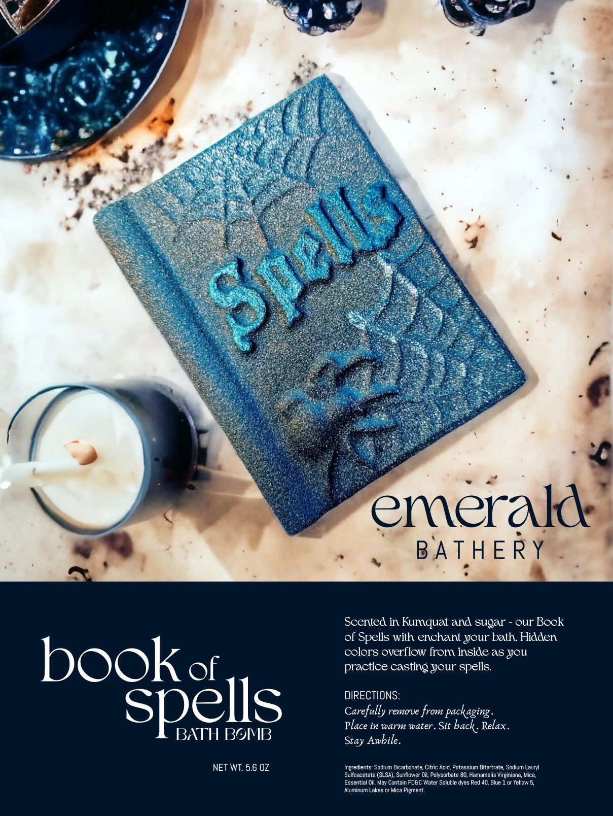 Book of Spells Bath Bomb