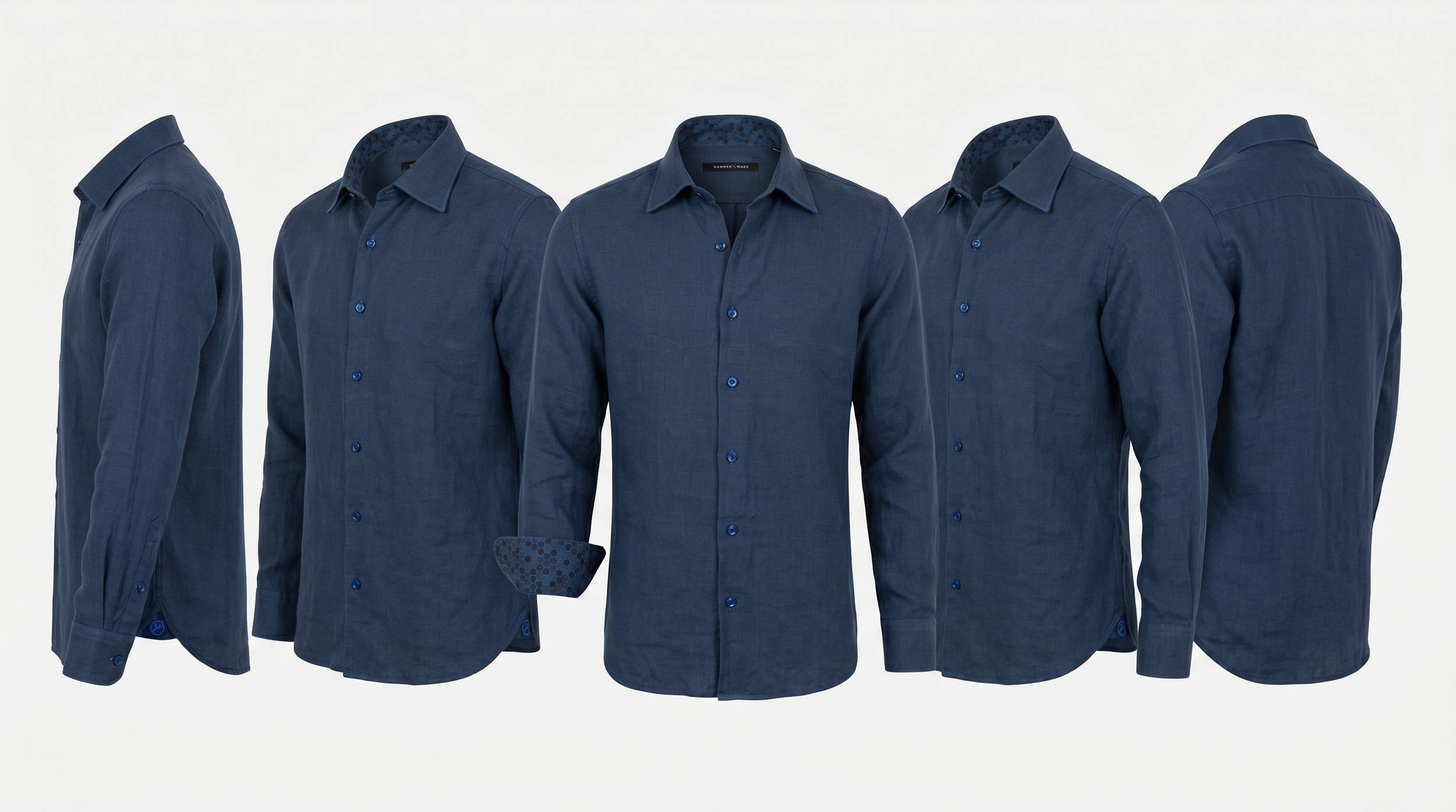 Hammer made Navy Linen Longsleeve.png