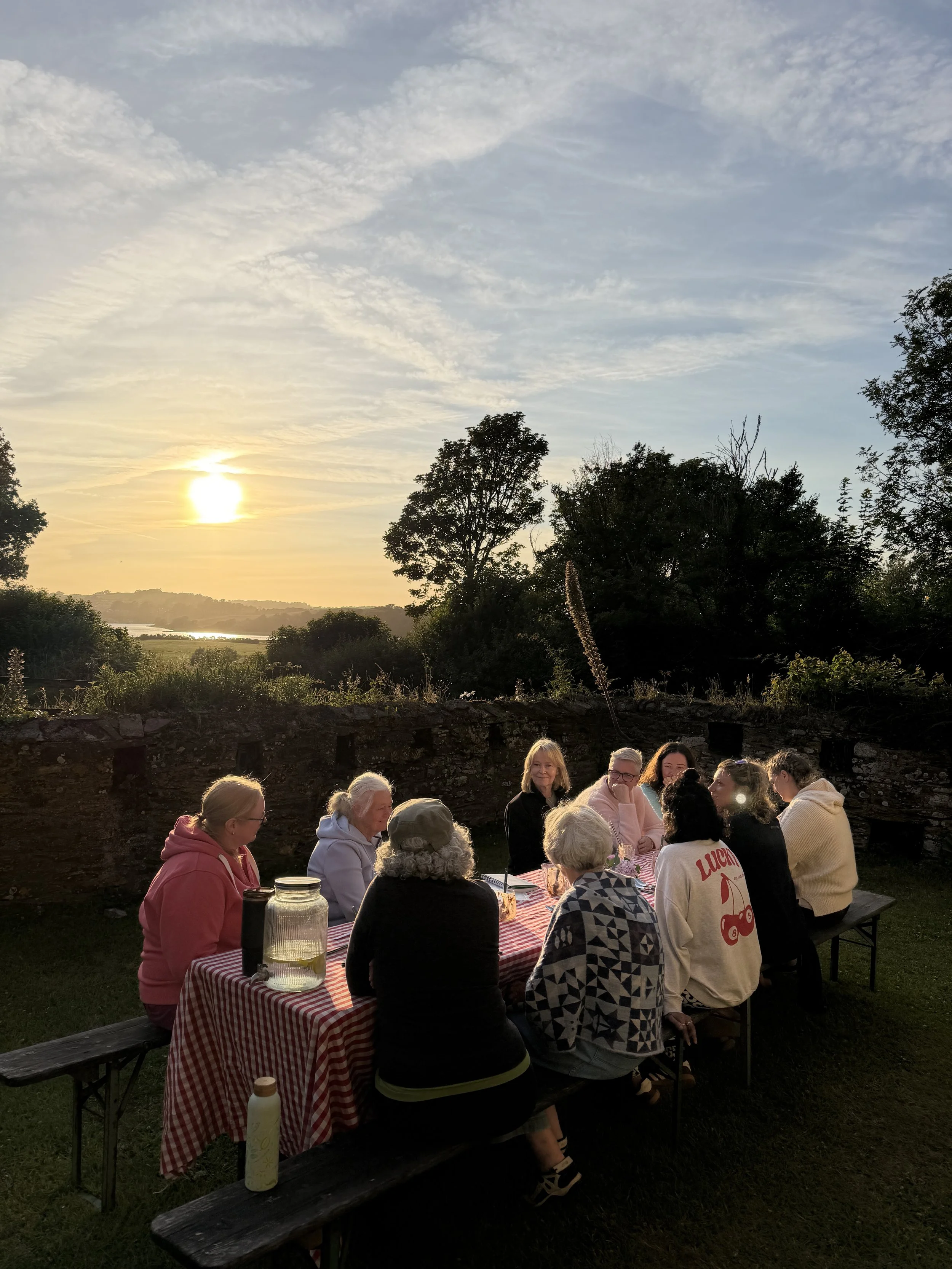 Stunning views for our sunset dinner