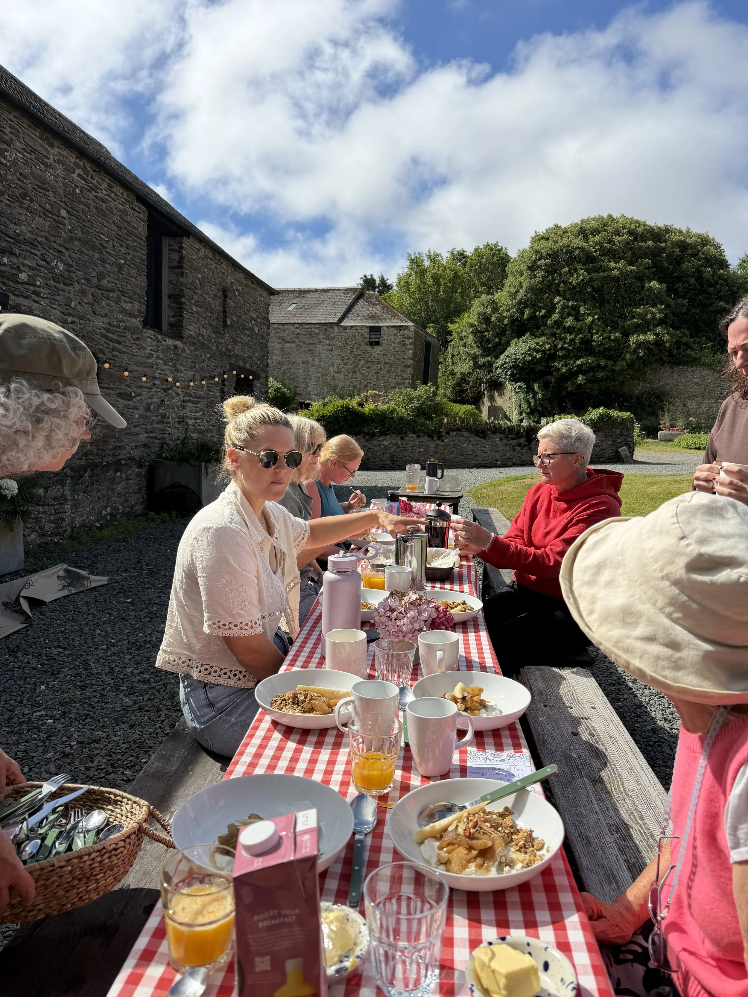 Delicious brunch in the sunshine