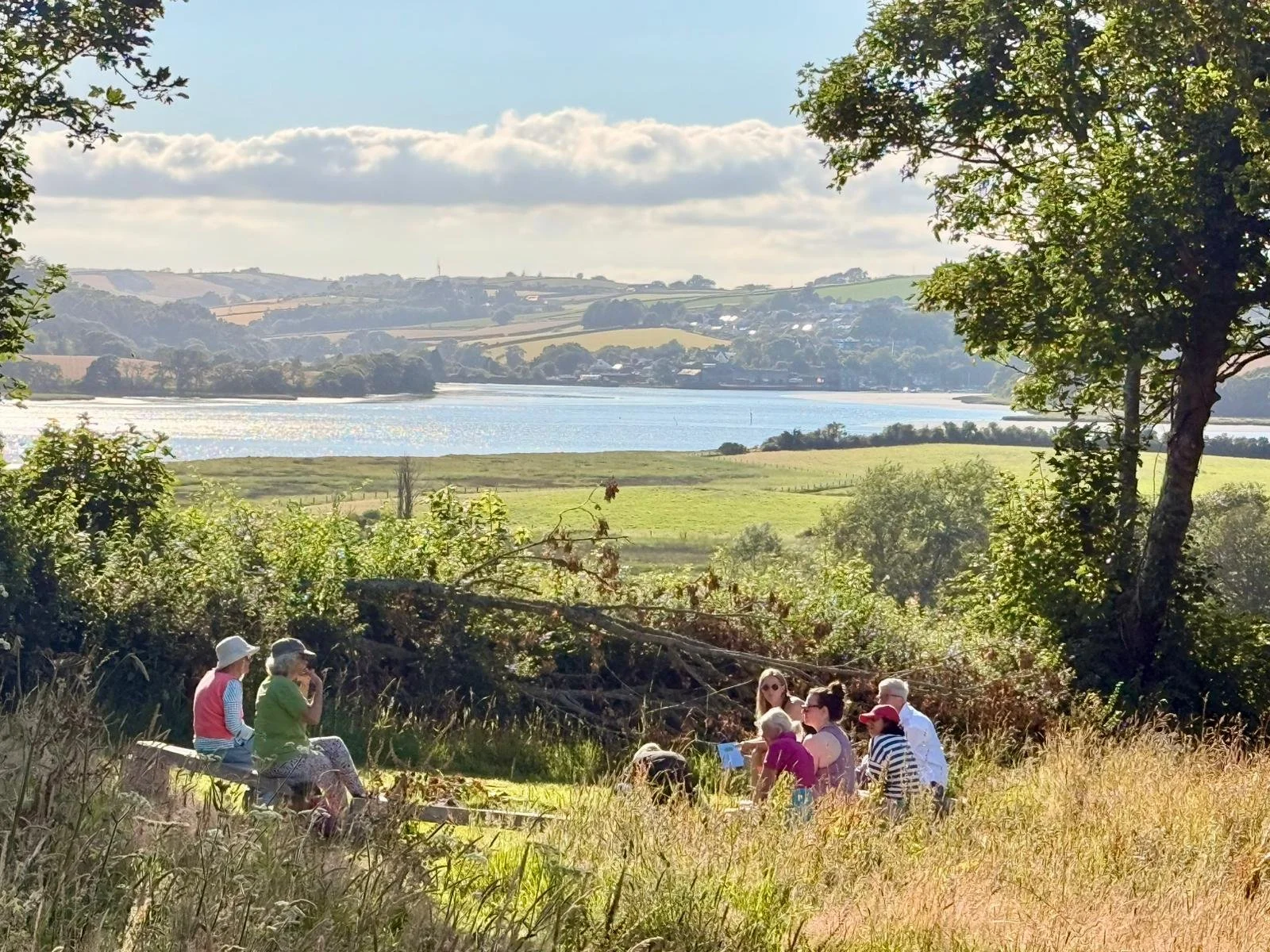 Stunning views and nourishing conversation in the field