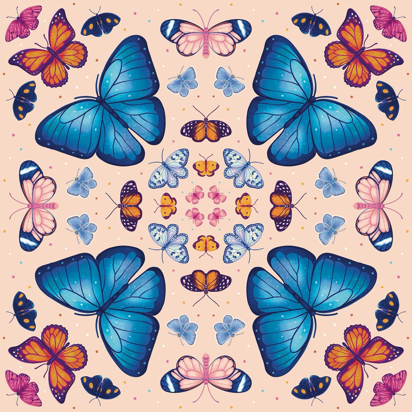 Did you know a group of butterflies is called a Kaleidoscope?

I learned this over a year ago, started this piece inspired by a visit to The Butterfly Place, then gave up on it and returned to it multiple times until I finished it today. What a proje