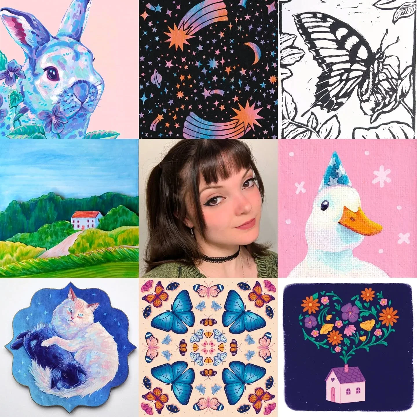 Art vs. Artist 2025. The second half of the year was a little slow art-wise, but that's okay. I made up for it in the first half with a lot of fun spring and summer art. I'm happy with the stuff I made this year - from cut paper to painted animal por