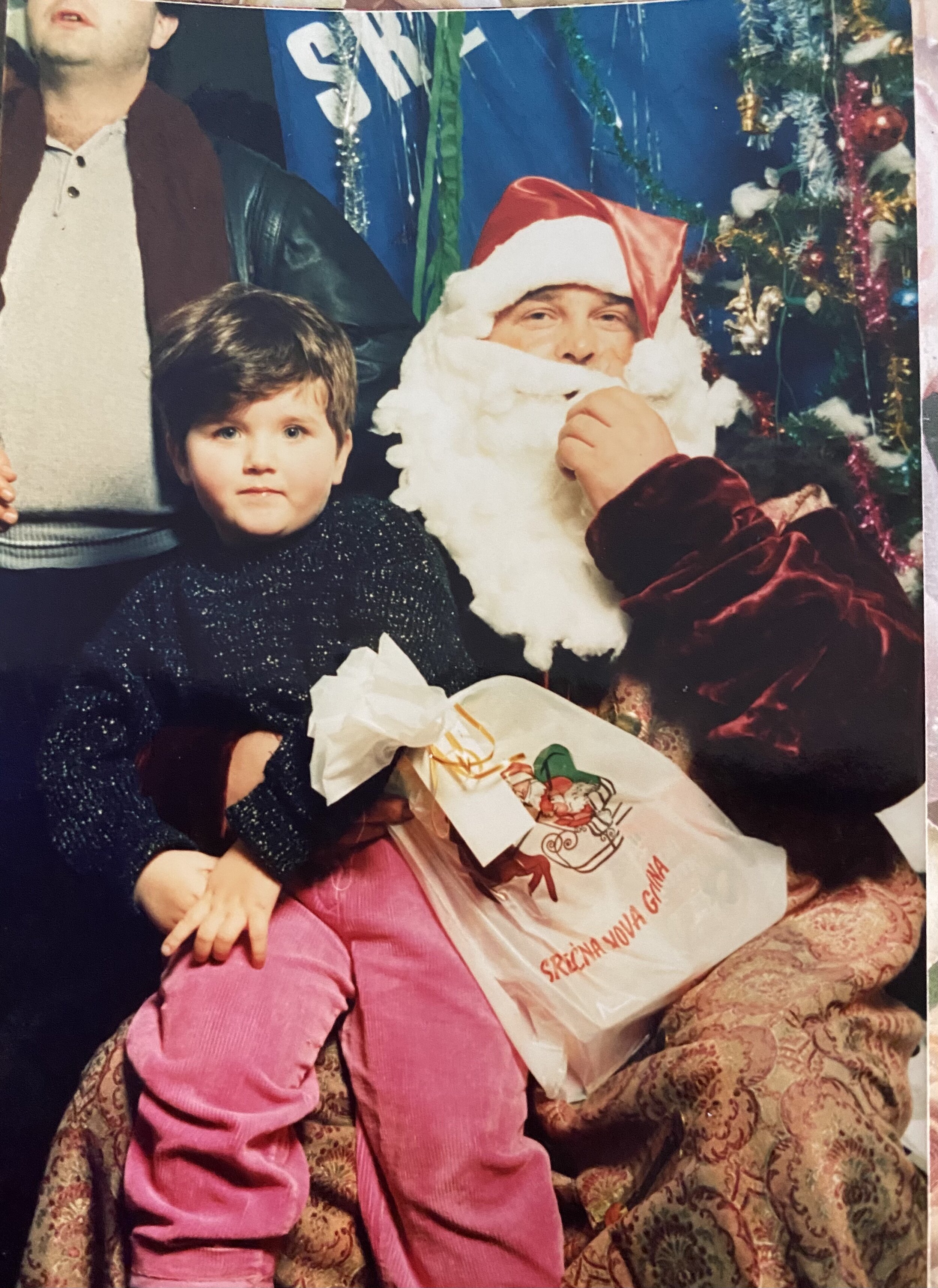 Visit to Santa when I was 4