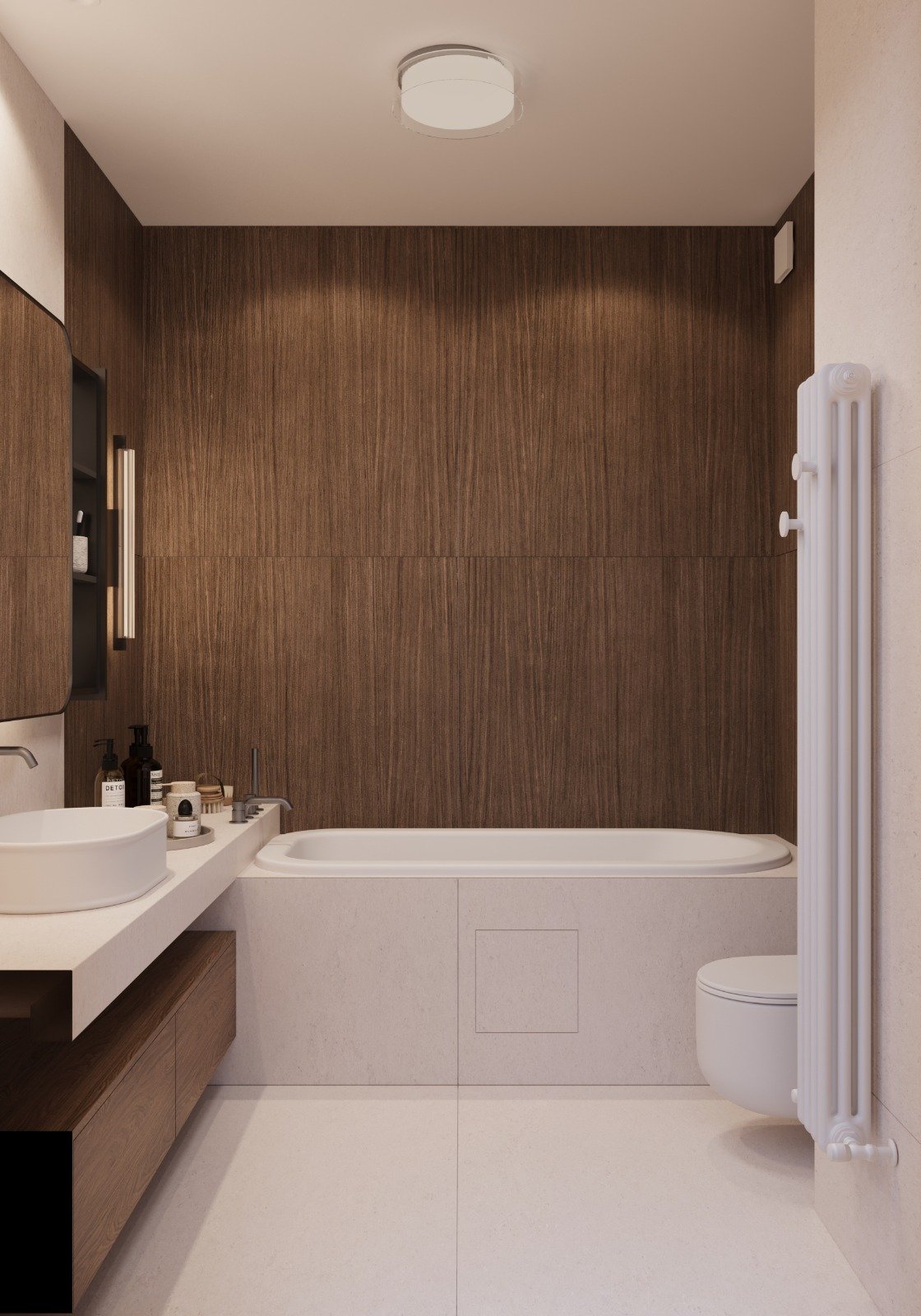 design interior baie matrimoniala apartament aviatiei