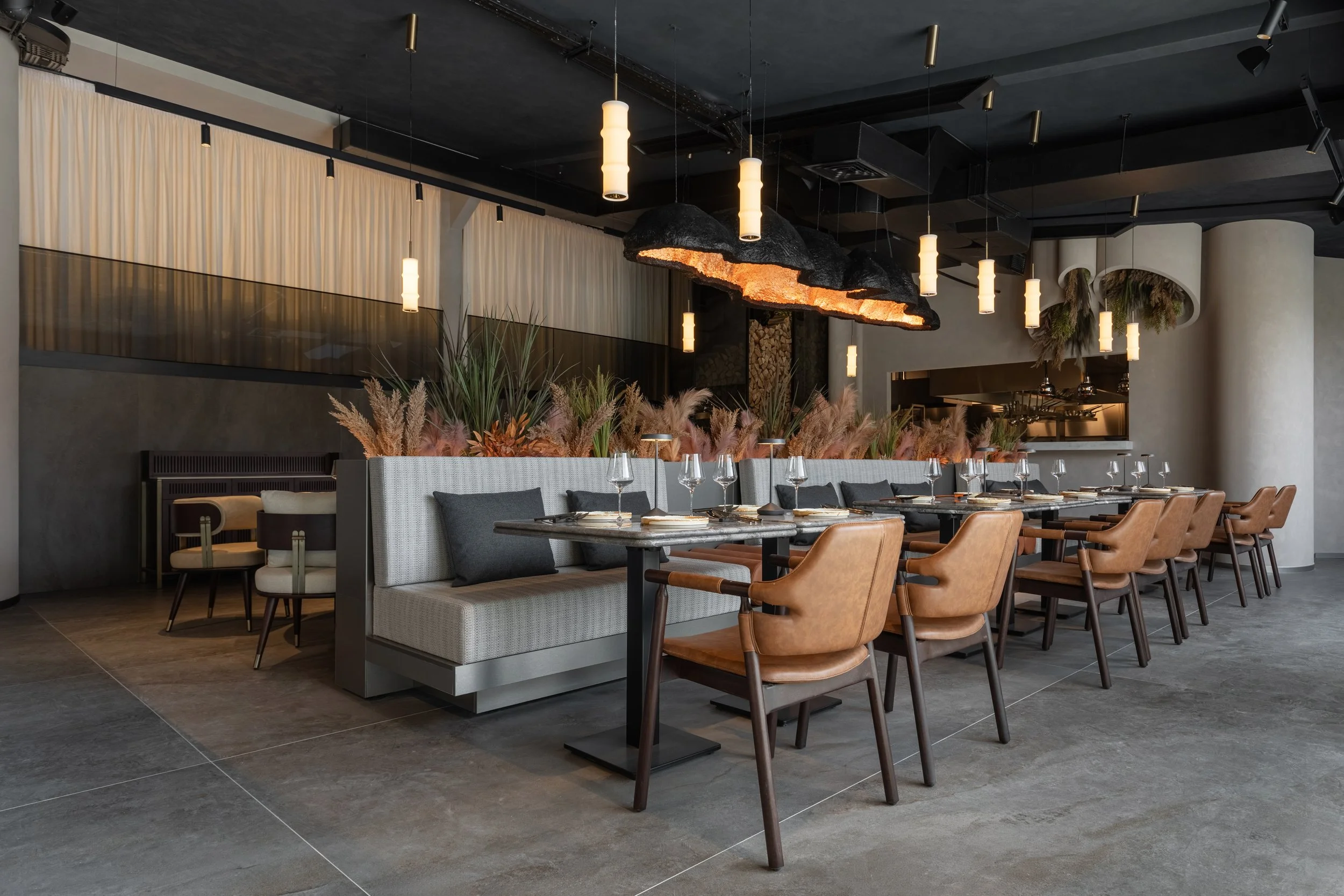 amenajare design interior restaurant aura herastrau pure-mess design