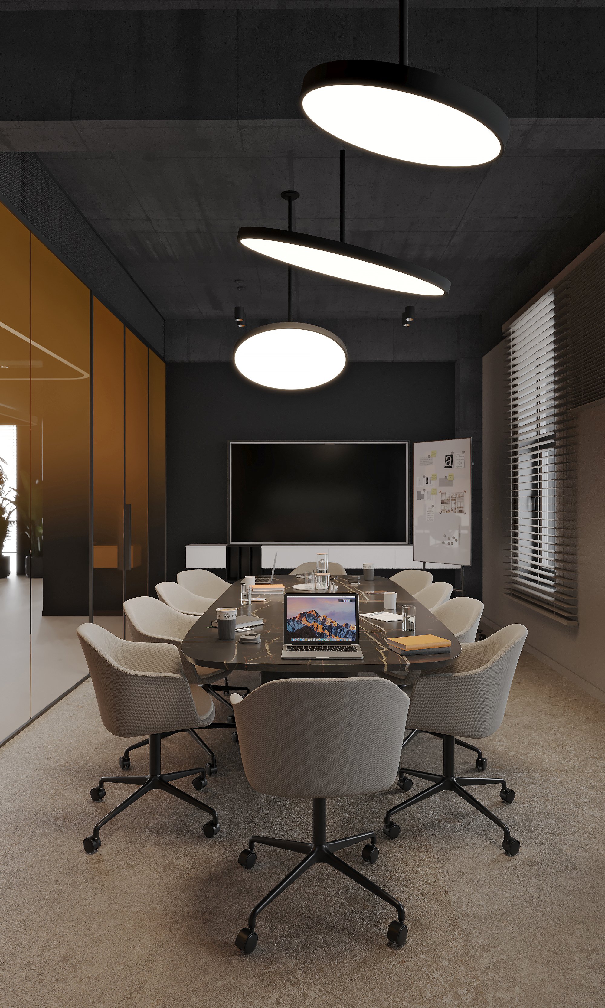 amenajare design interior sala meeting pen venture radauti
