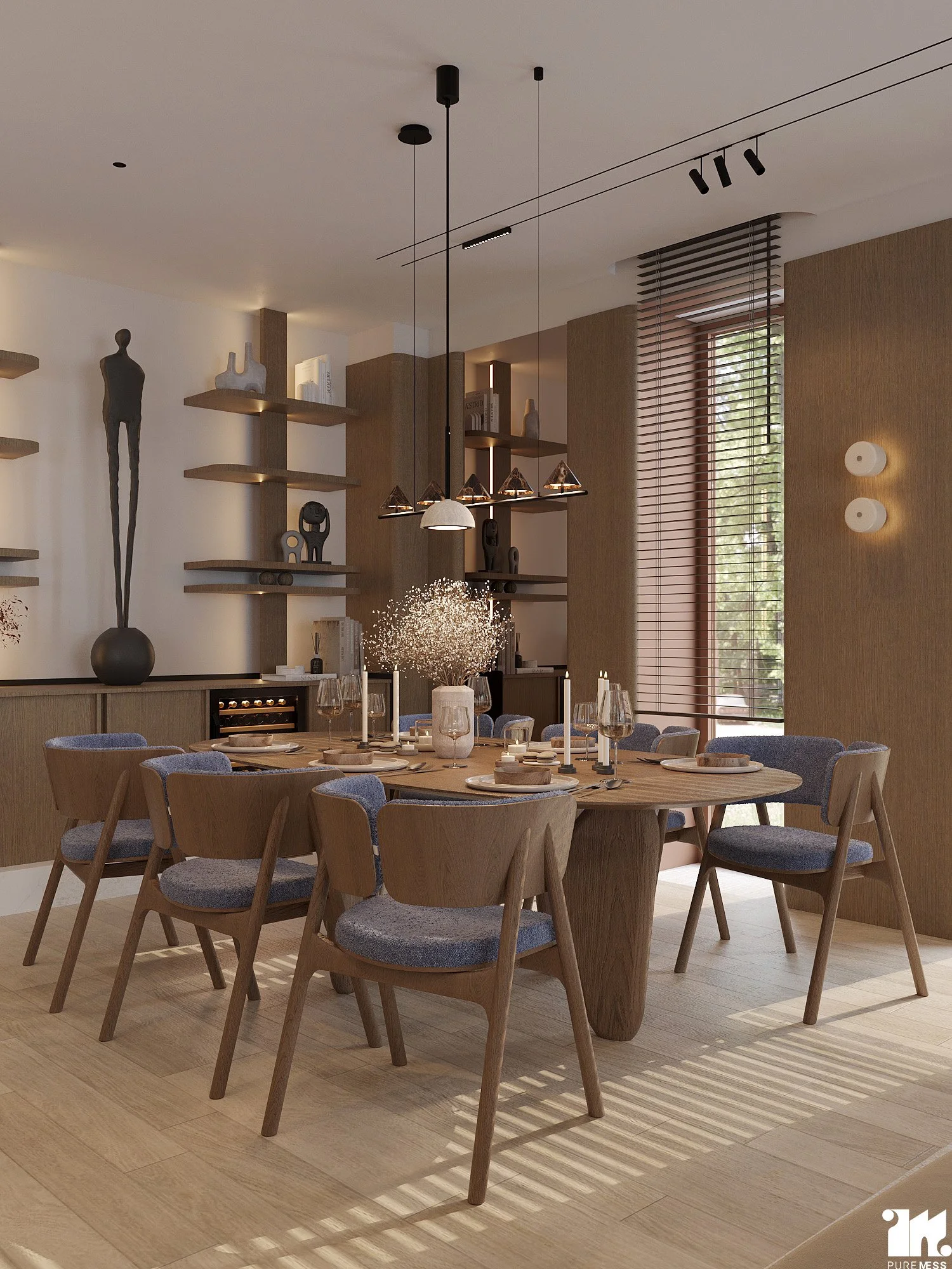 design interior dining deschis casa chiajna