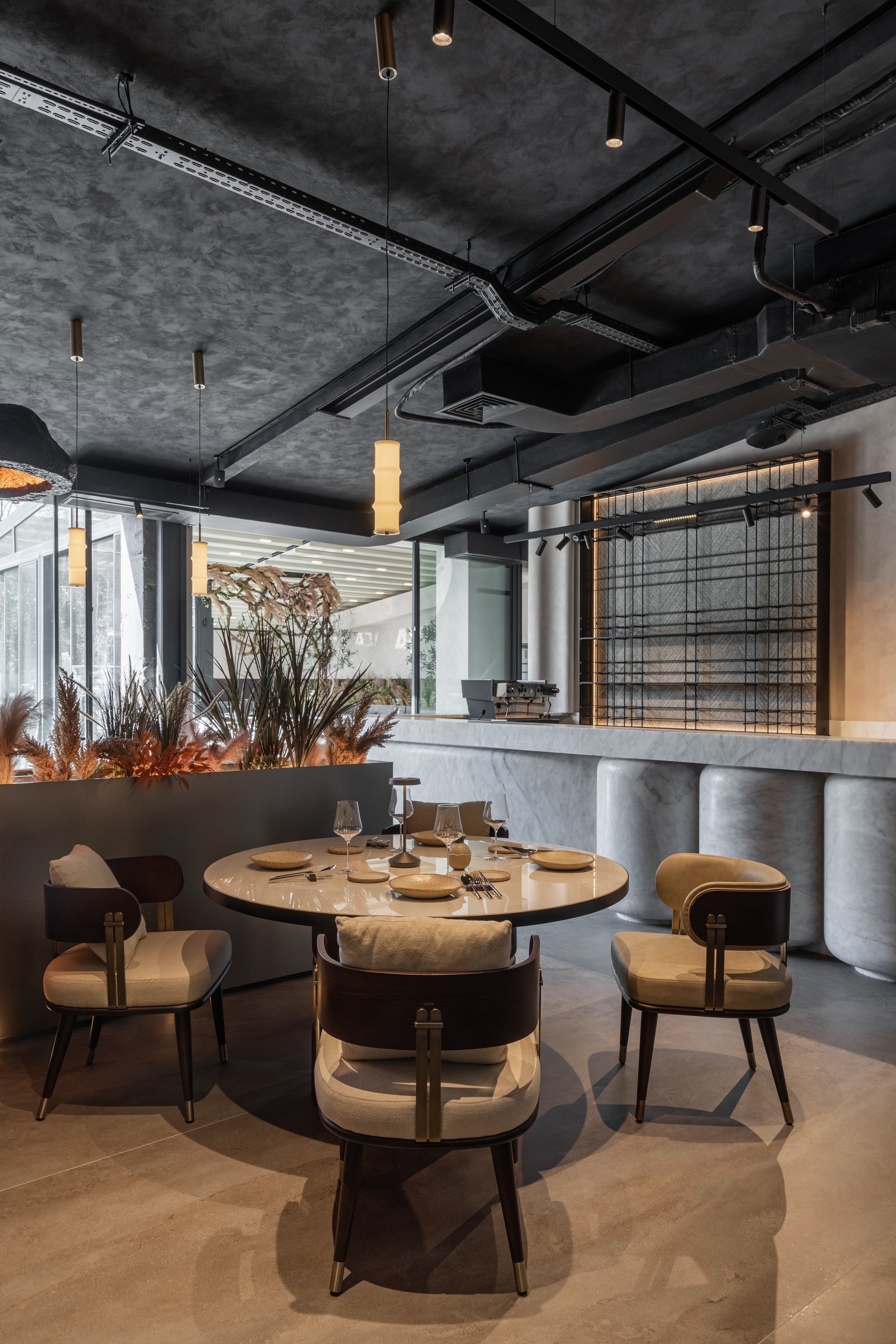 amenajare design interior restaurant aura herastrau pure-mess design