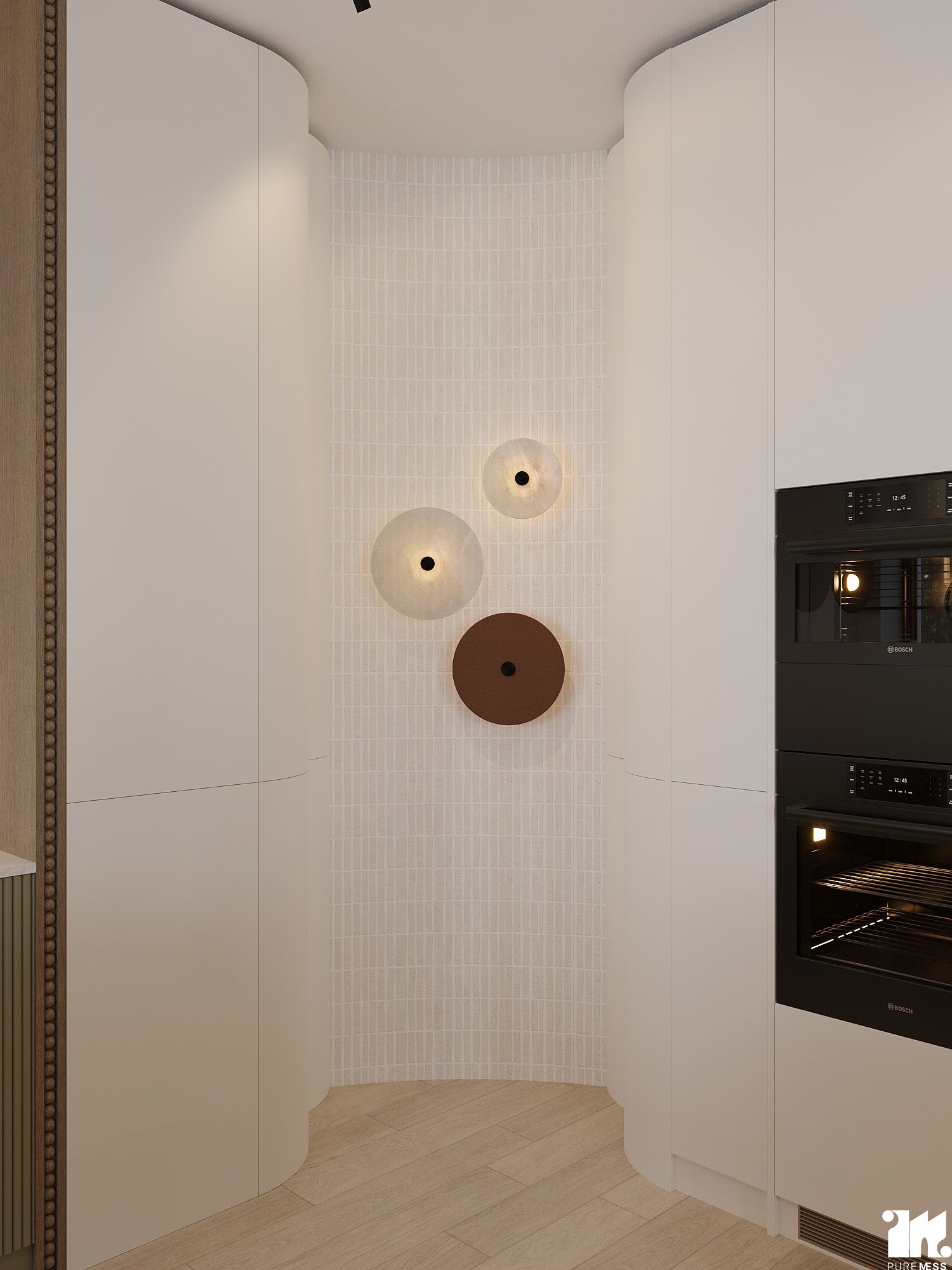 design interior open space bucatarie cu insula