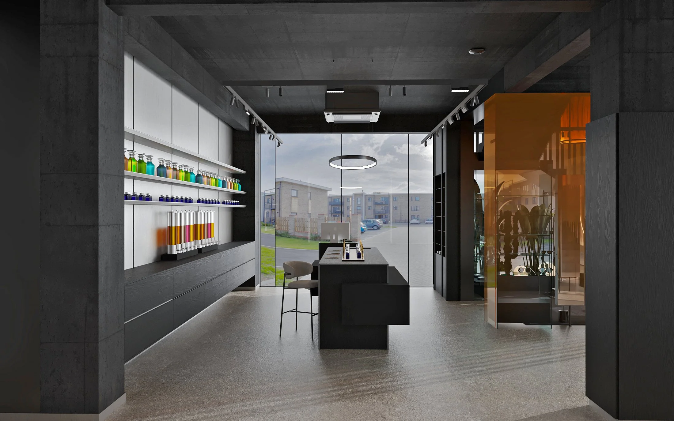 amenajare design interior showroom stilouri pen venture radauti