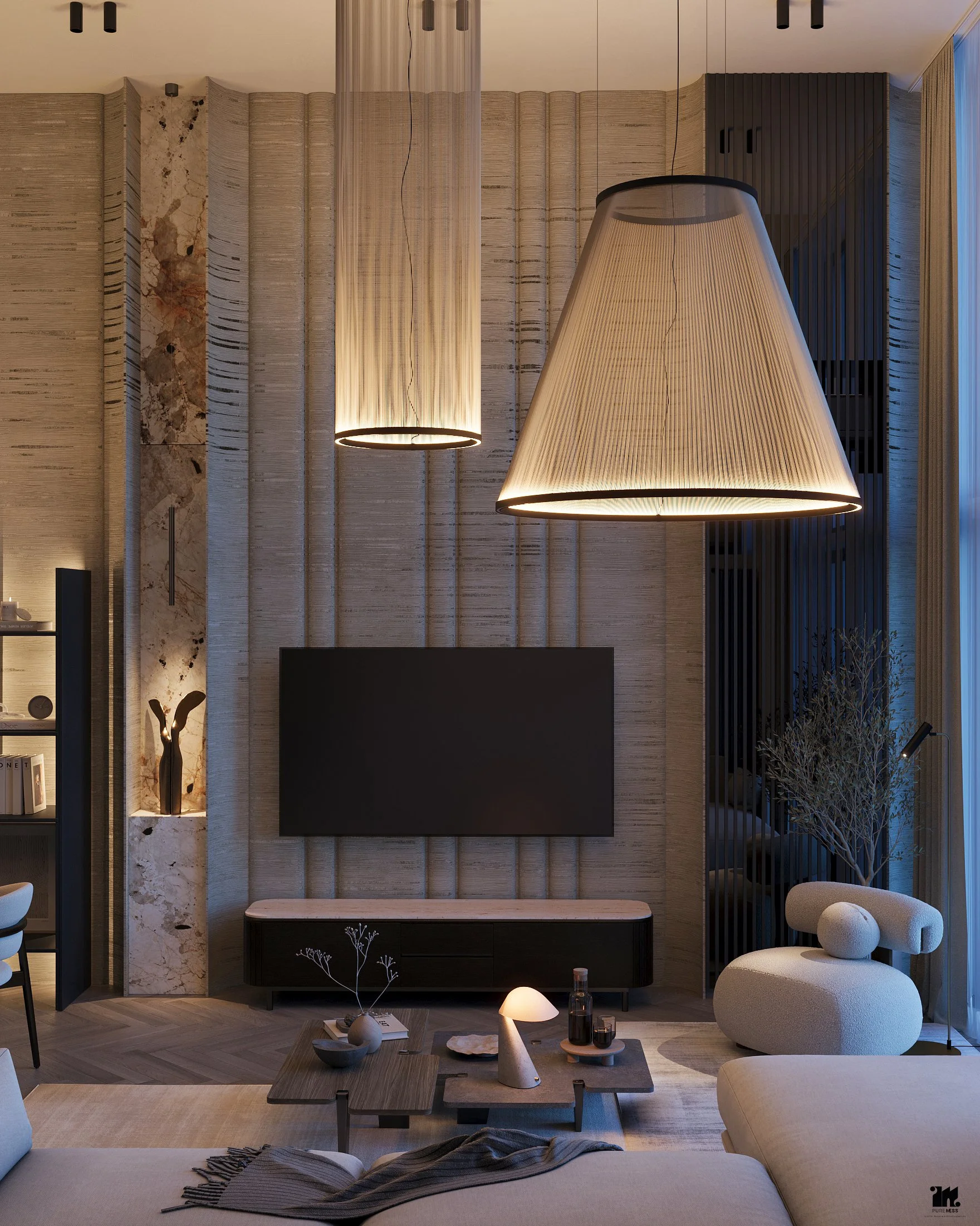 Design interior penthouse bucuresti cu tavan inalt