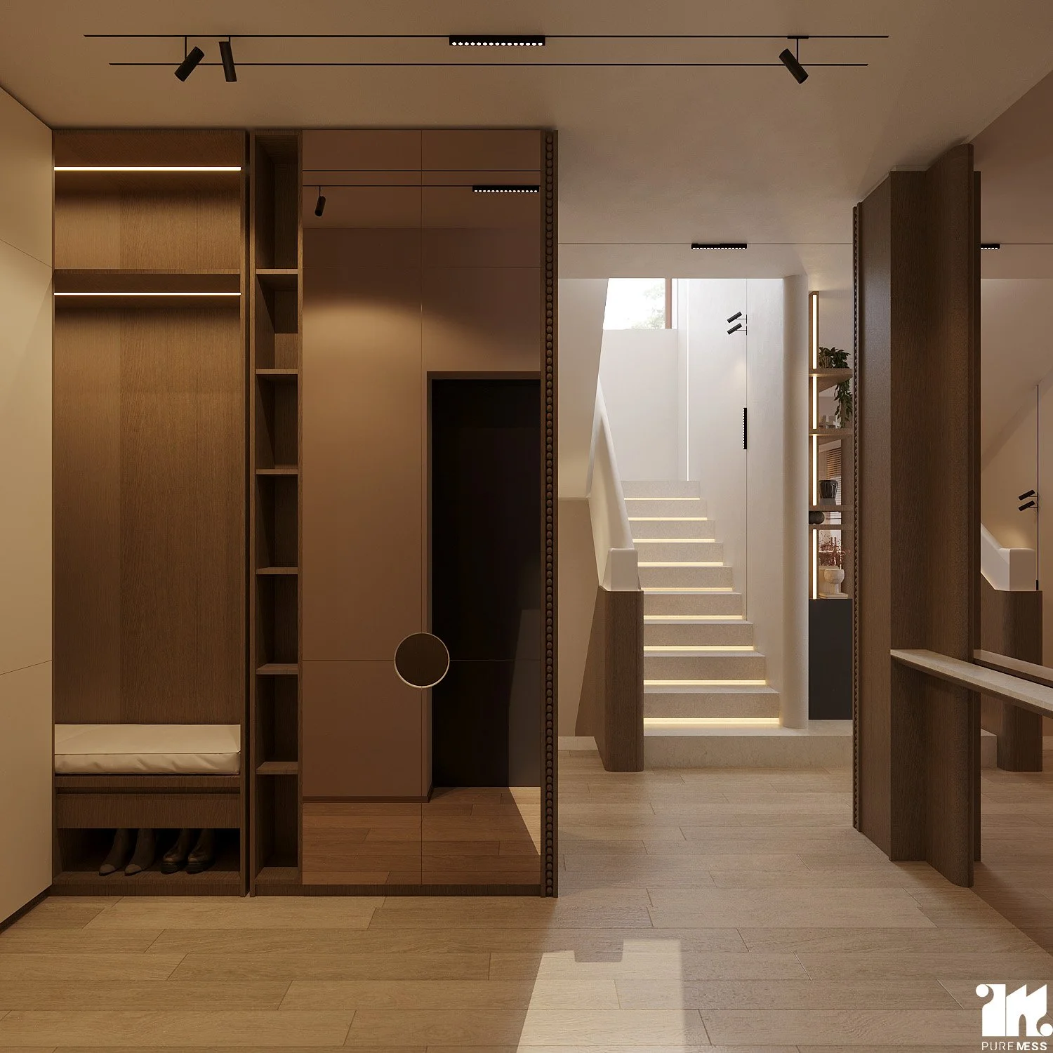design interior hol intrare casa chiajna