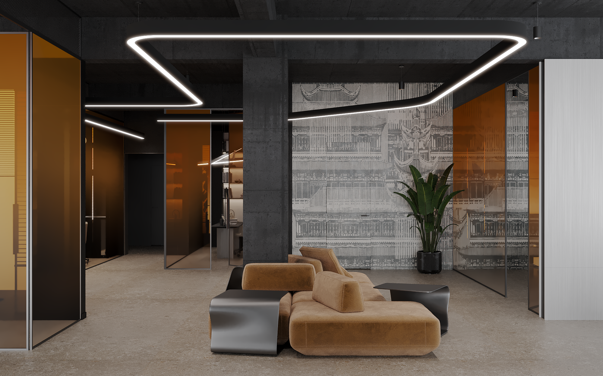 amenajare lobby office pen venture radauti