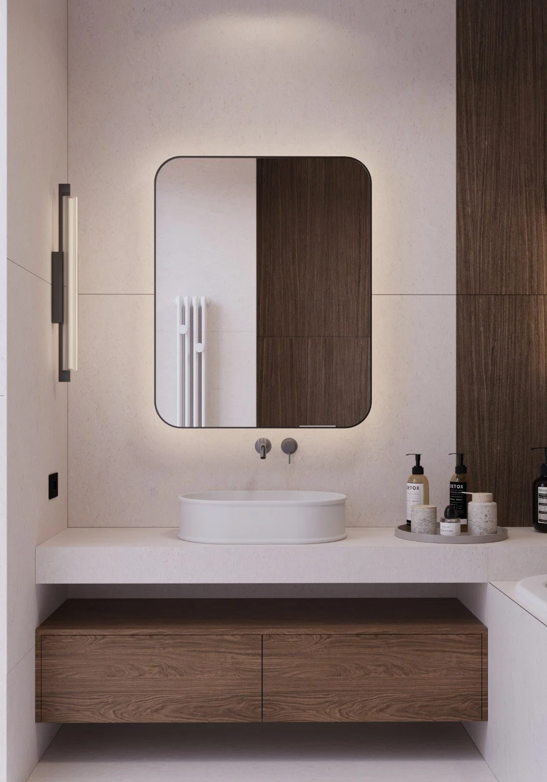 design interior baie matrimoniala apartament aviatiei