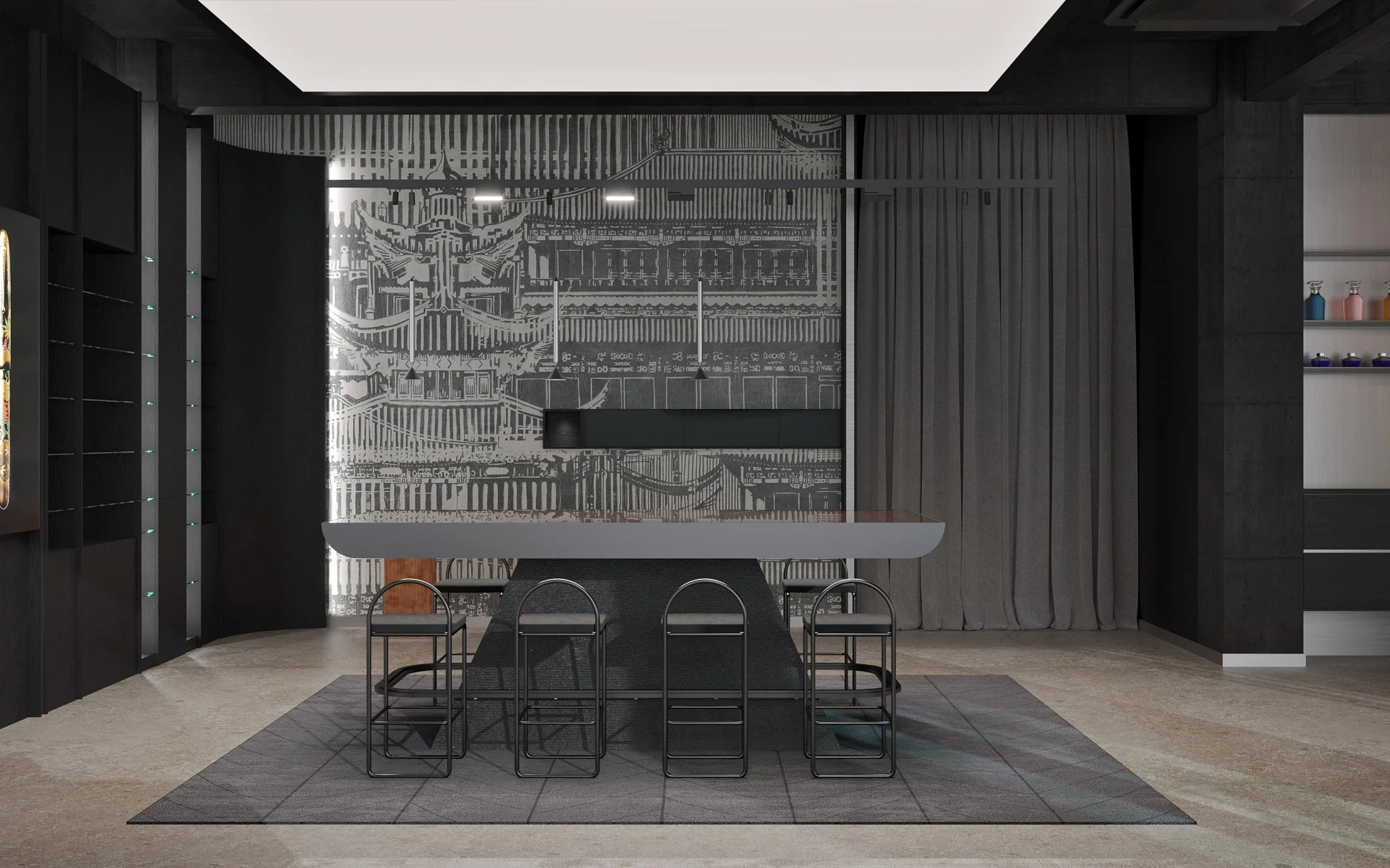 amenajare design interior showroom stilouri pen venture radauti