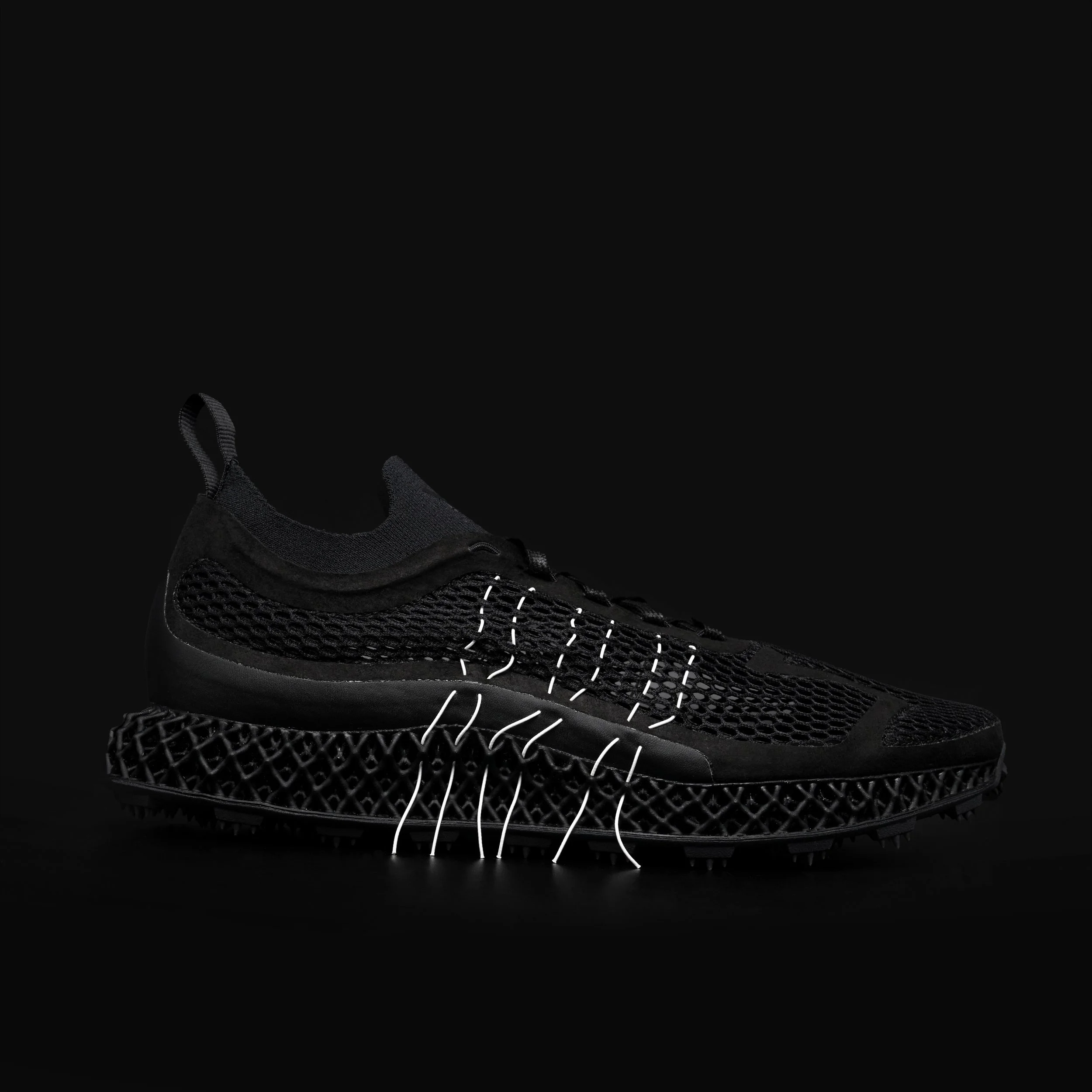 Runner 4D Halo Sneakers in Black:Off White - POST 1.jpg